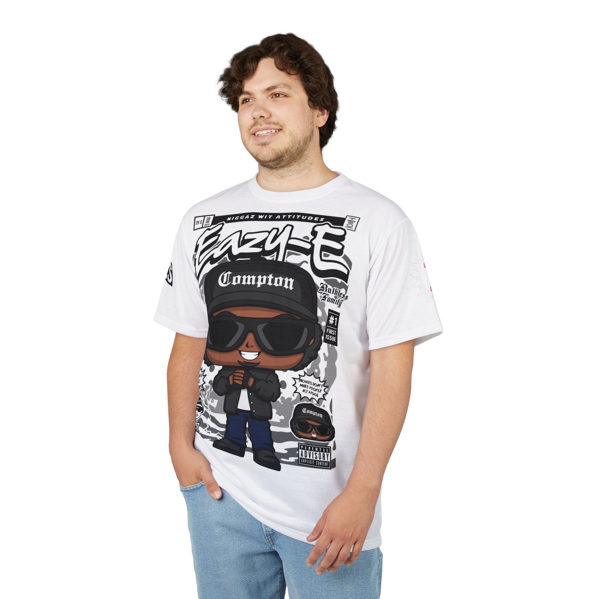 Eazy-E Compton Cartoon Tee LD&P APPAREL Light white