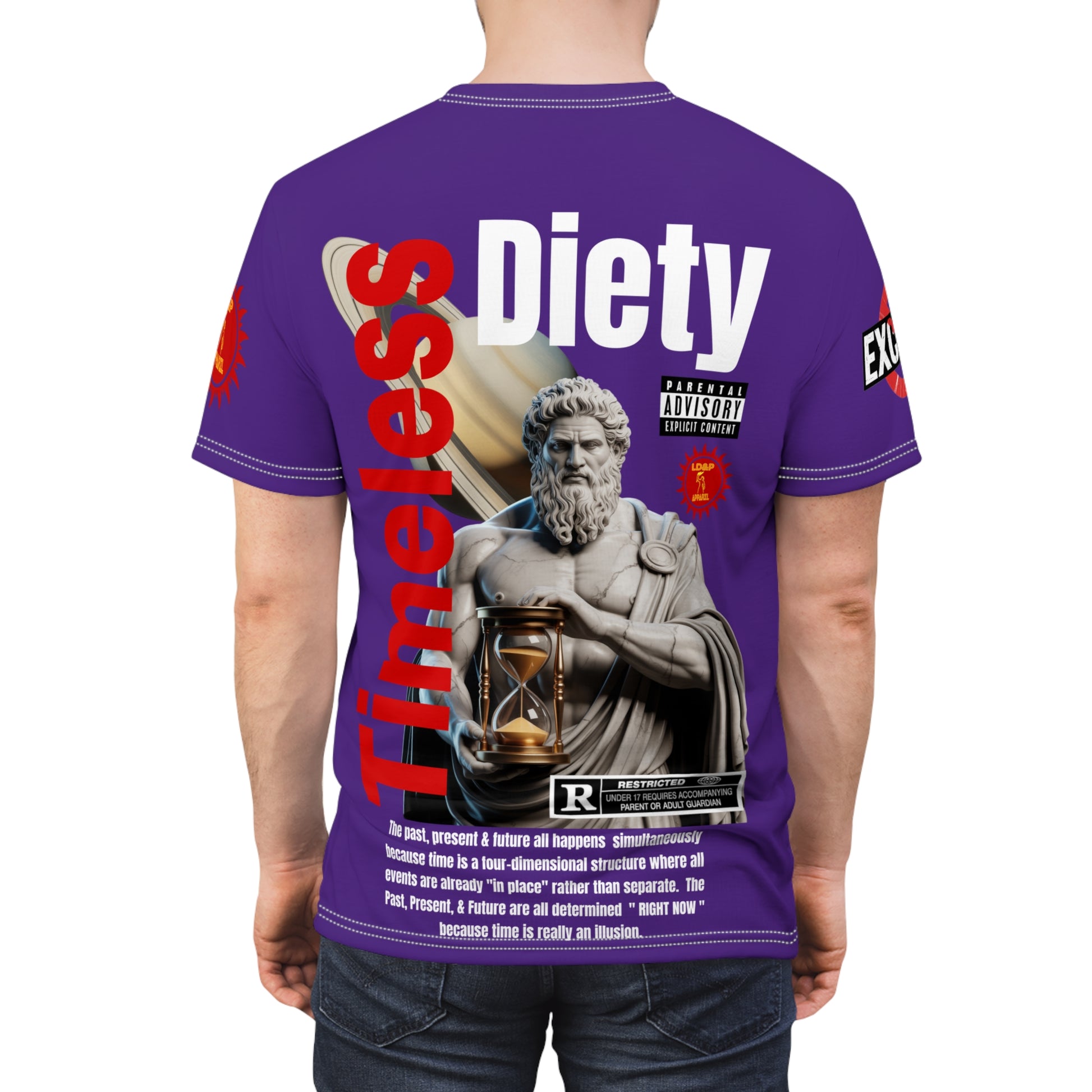 Timeless Diety Graphic Tee LD&P APPAREL Purple