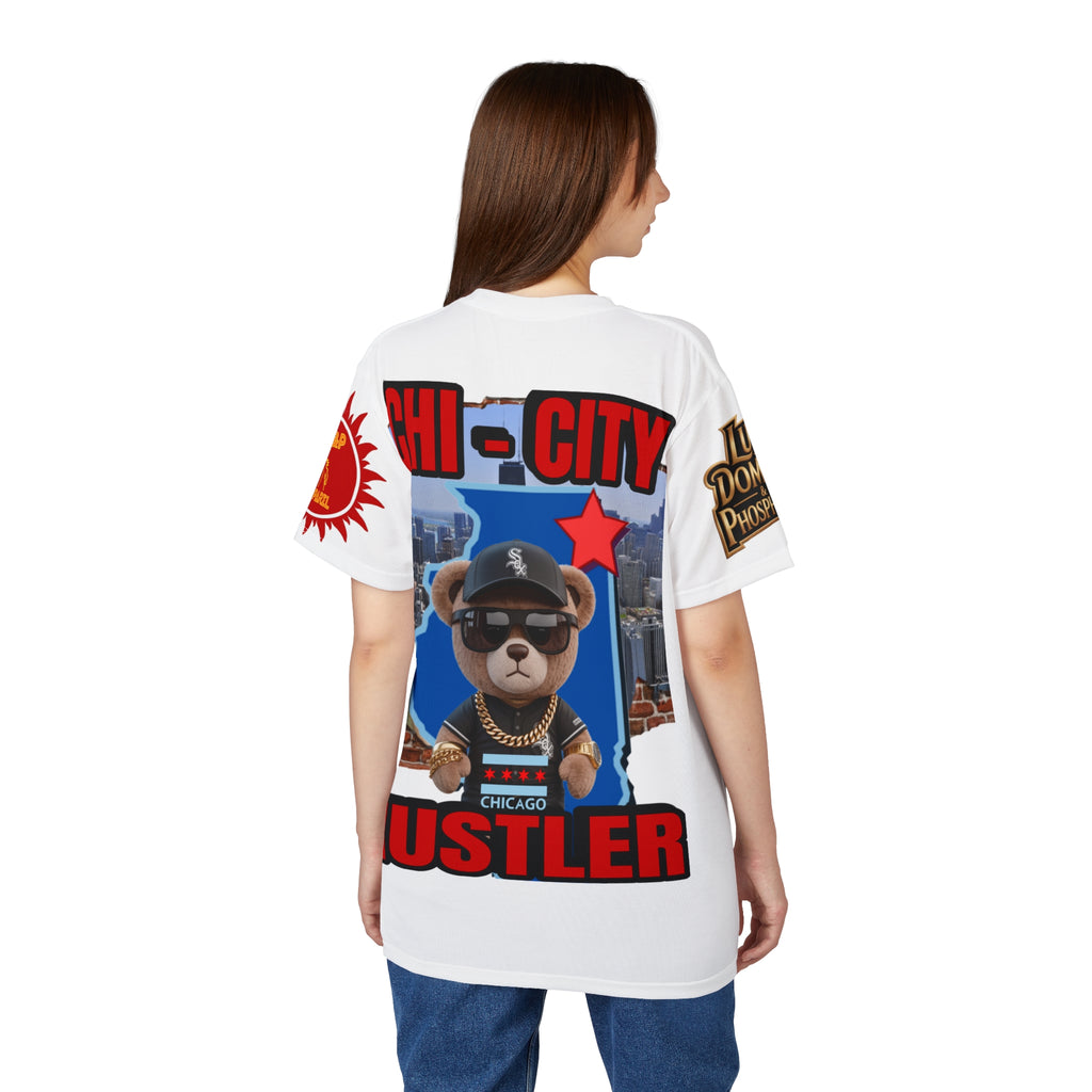 Chi-City Hustler Cut & Sew Tee — LD&P Apparel white