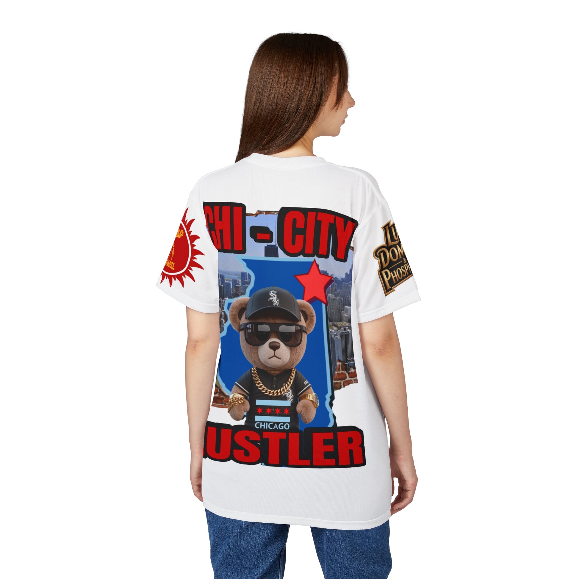 Chi-City Hustler Cut & Sew Tee — LD&P Apparel white