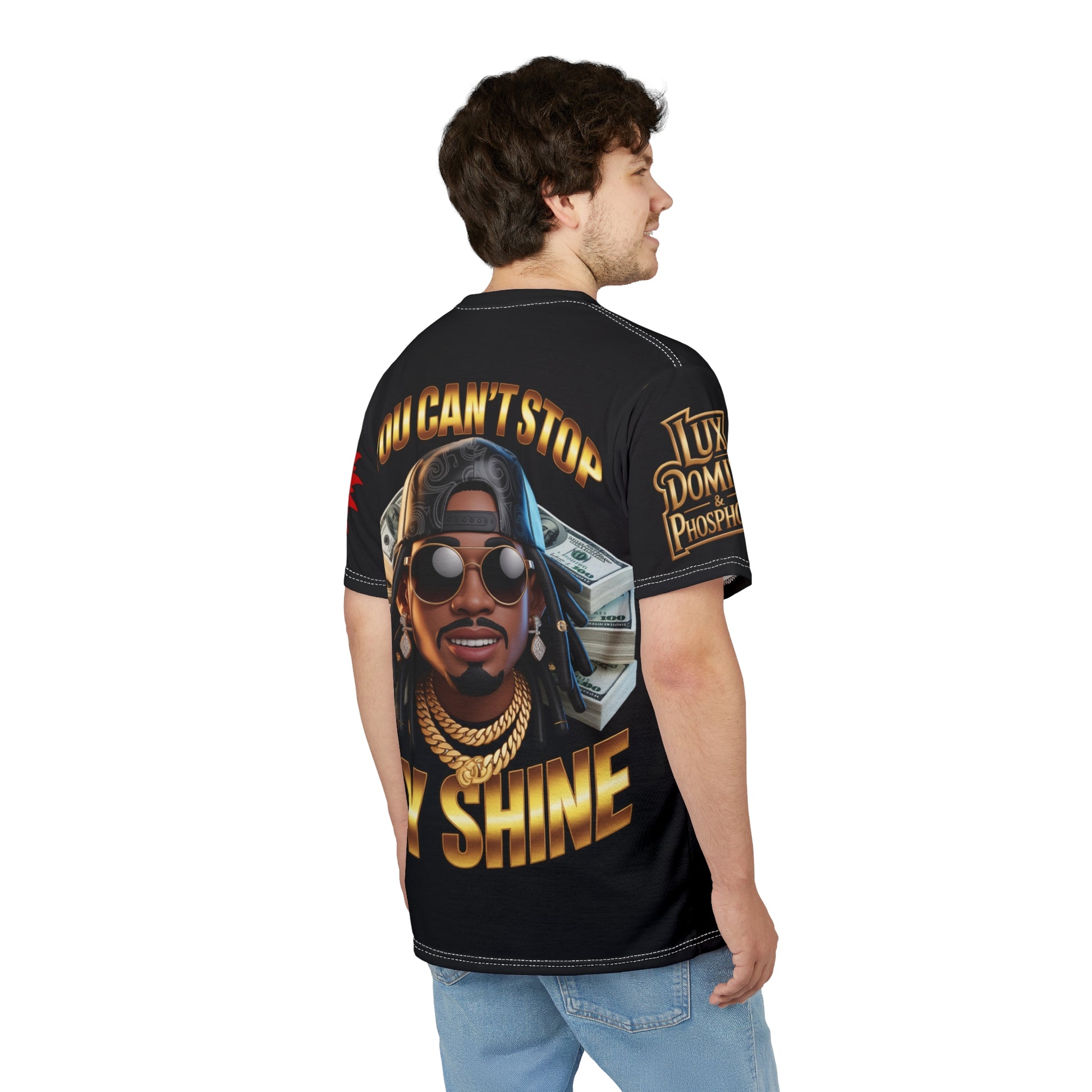 You Can't Stop My Shine design #2 Unisex Cut & Sew Tee