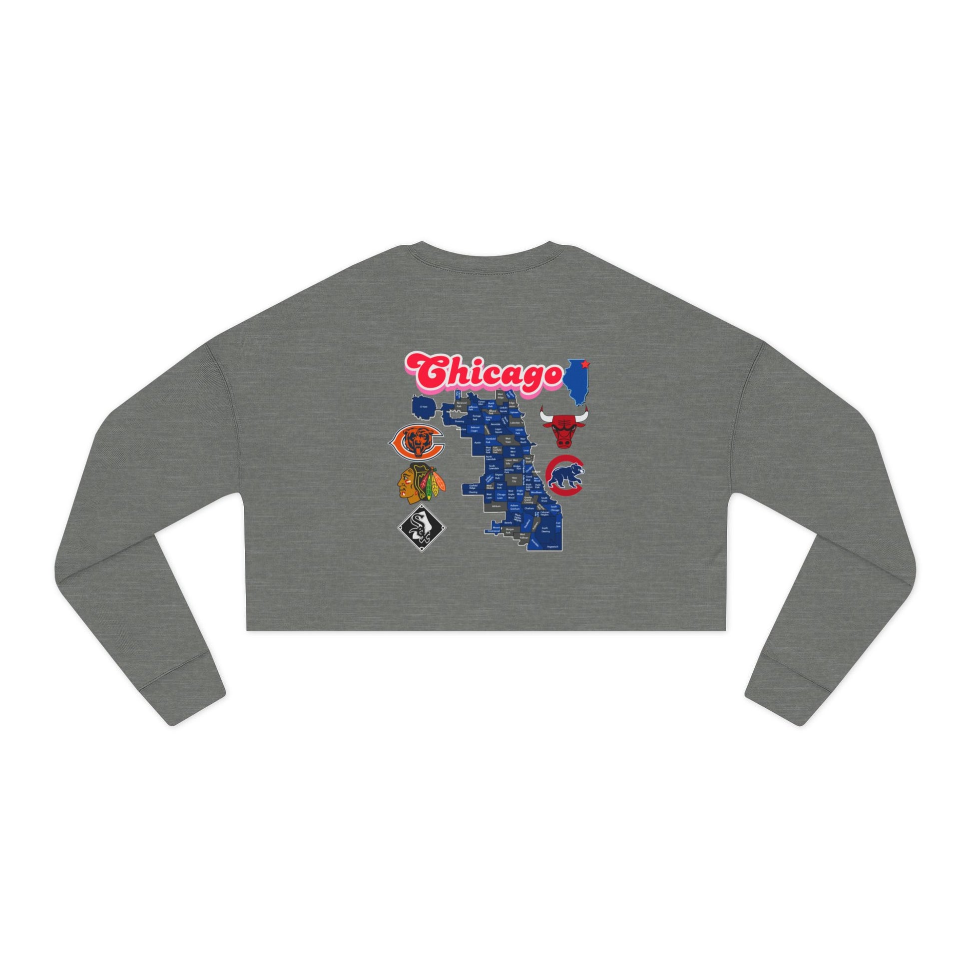 Chicago Graphic Women's Cropped Sweatshirt
