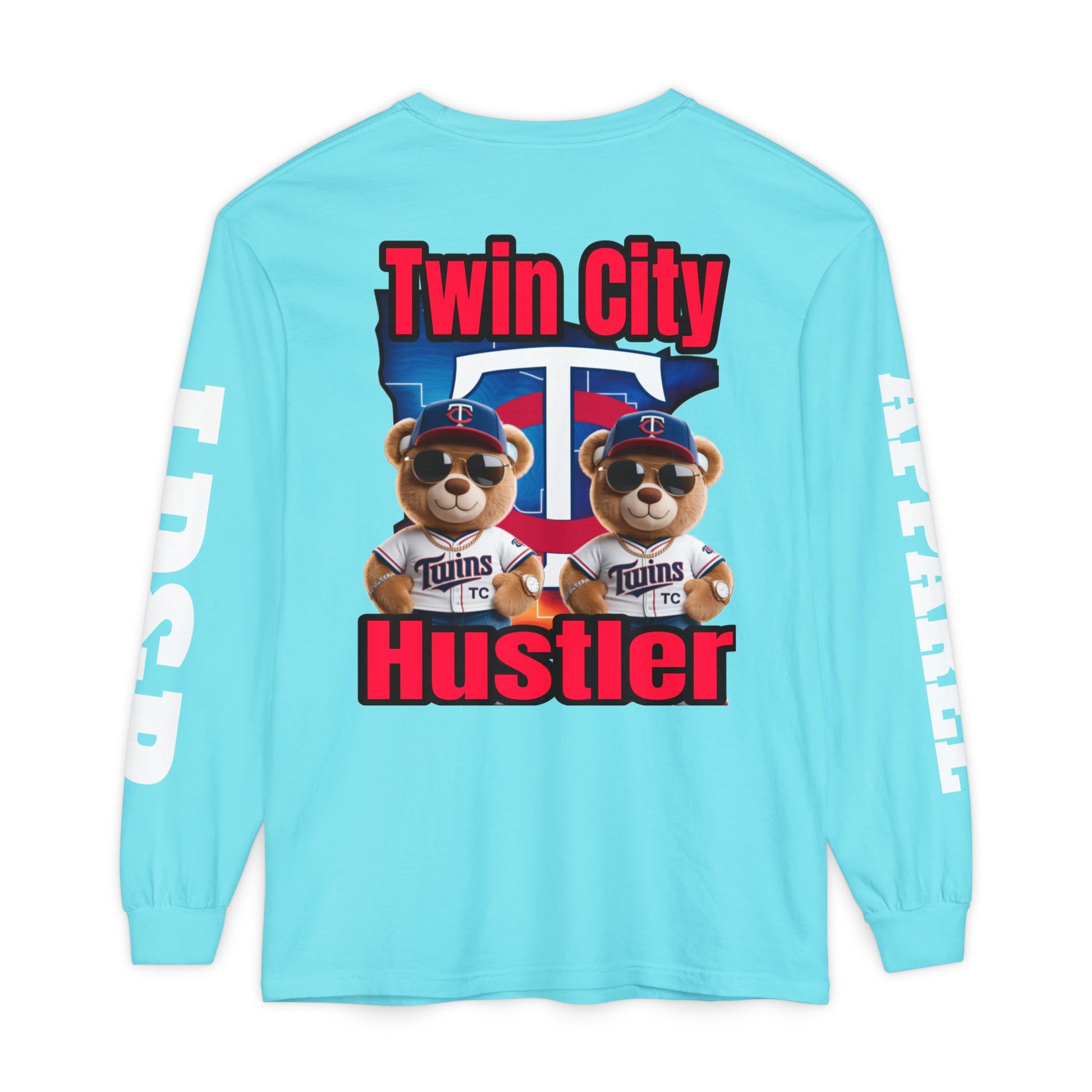 Twin City HUSTLER Long Sleeve T-Shirt - LD&P Apparel Design #2