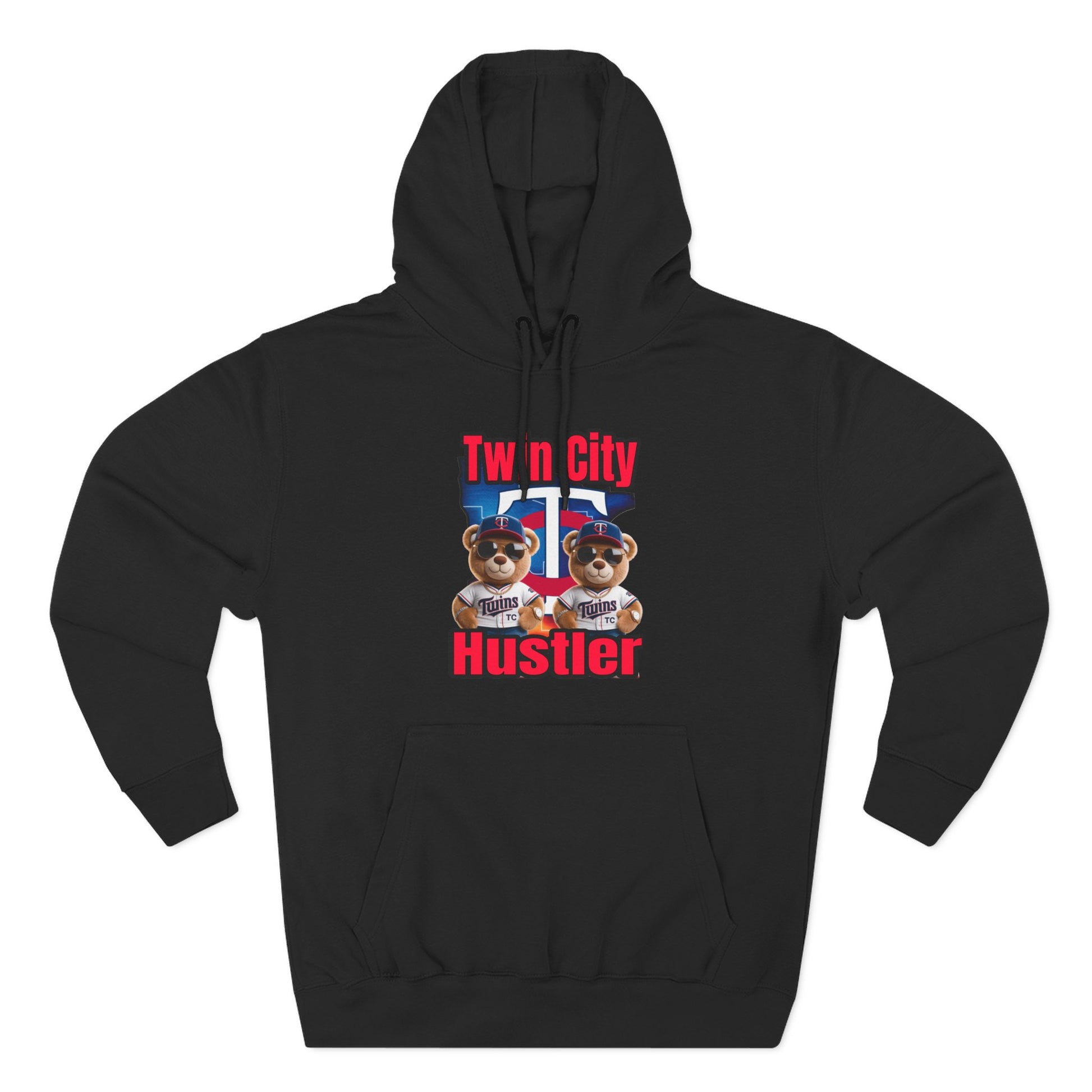 Fleece Hoodie Twin City HUSTLER Design