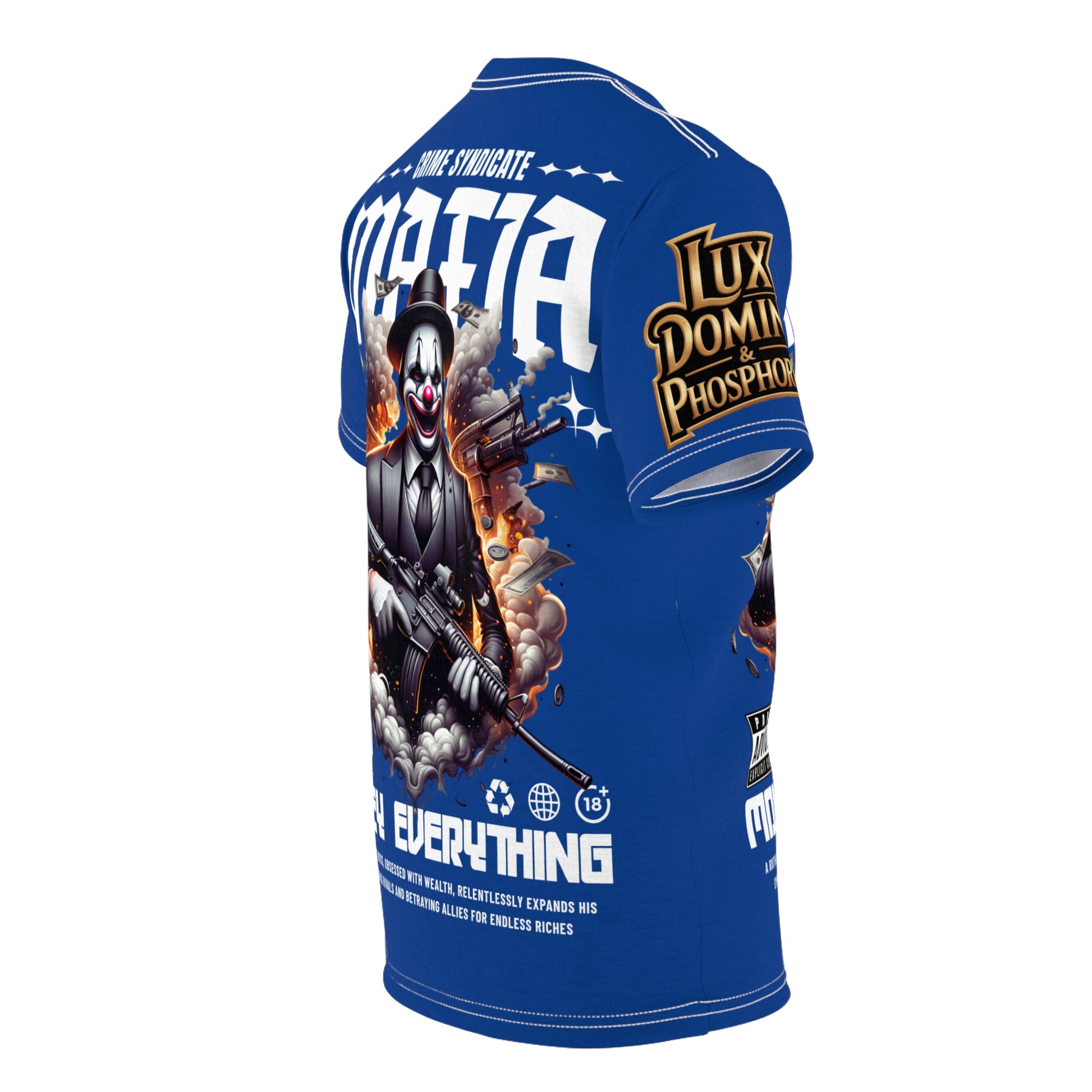 Mafia Crime Syndicate LD&P APPAREL Graphic Tee BLUE