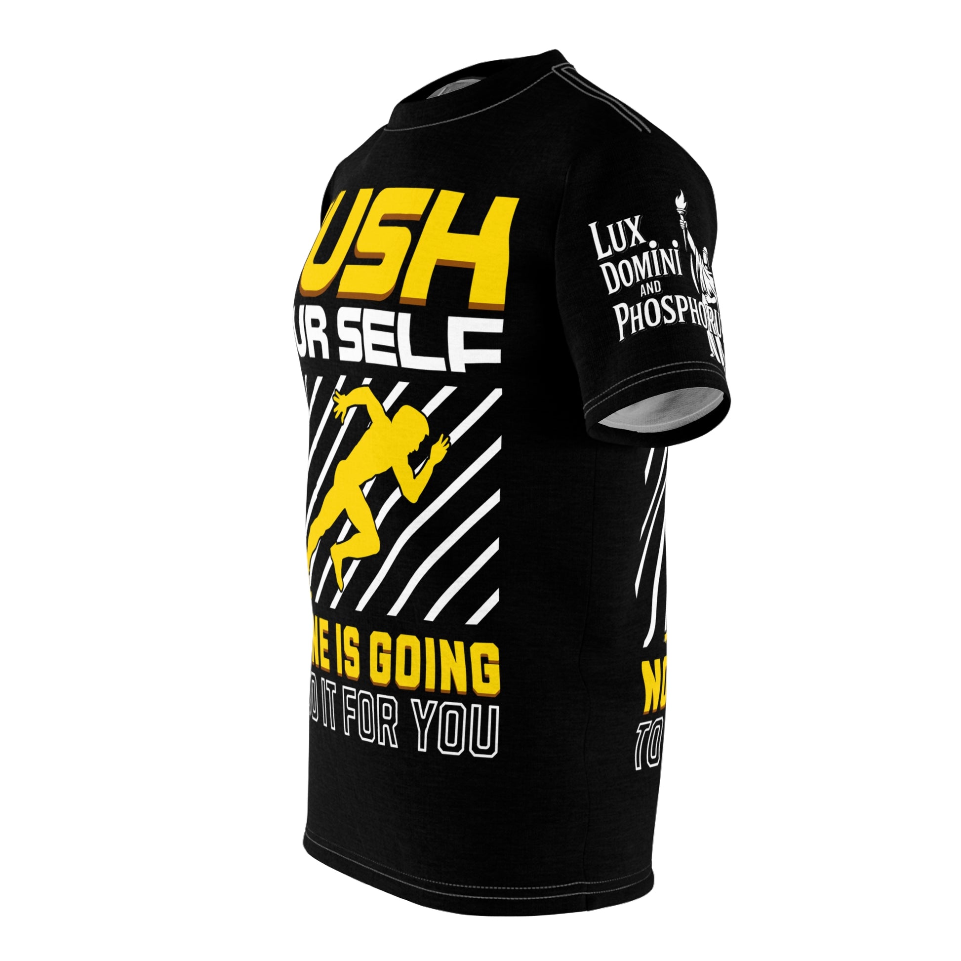 Push Yourself Graphic Tee LD&P APPAREL DESIGN Black