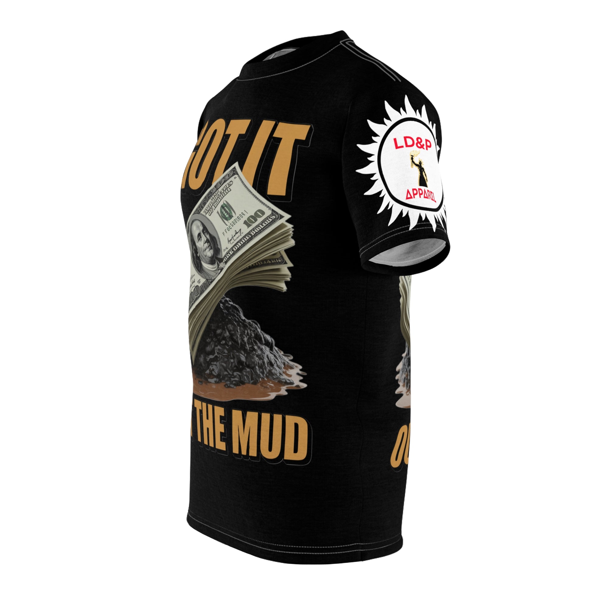 'Black' I Got it out the mud  Tee - Lux Domini and Phosphorus LD&P Apparel Design