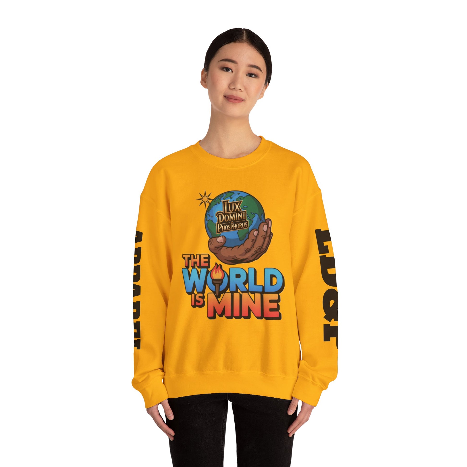 Graphic Sweatshirt - The World Is Mine LD&P APPAREL Design