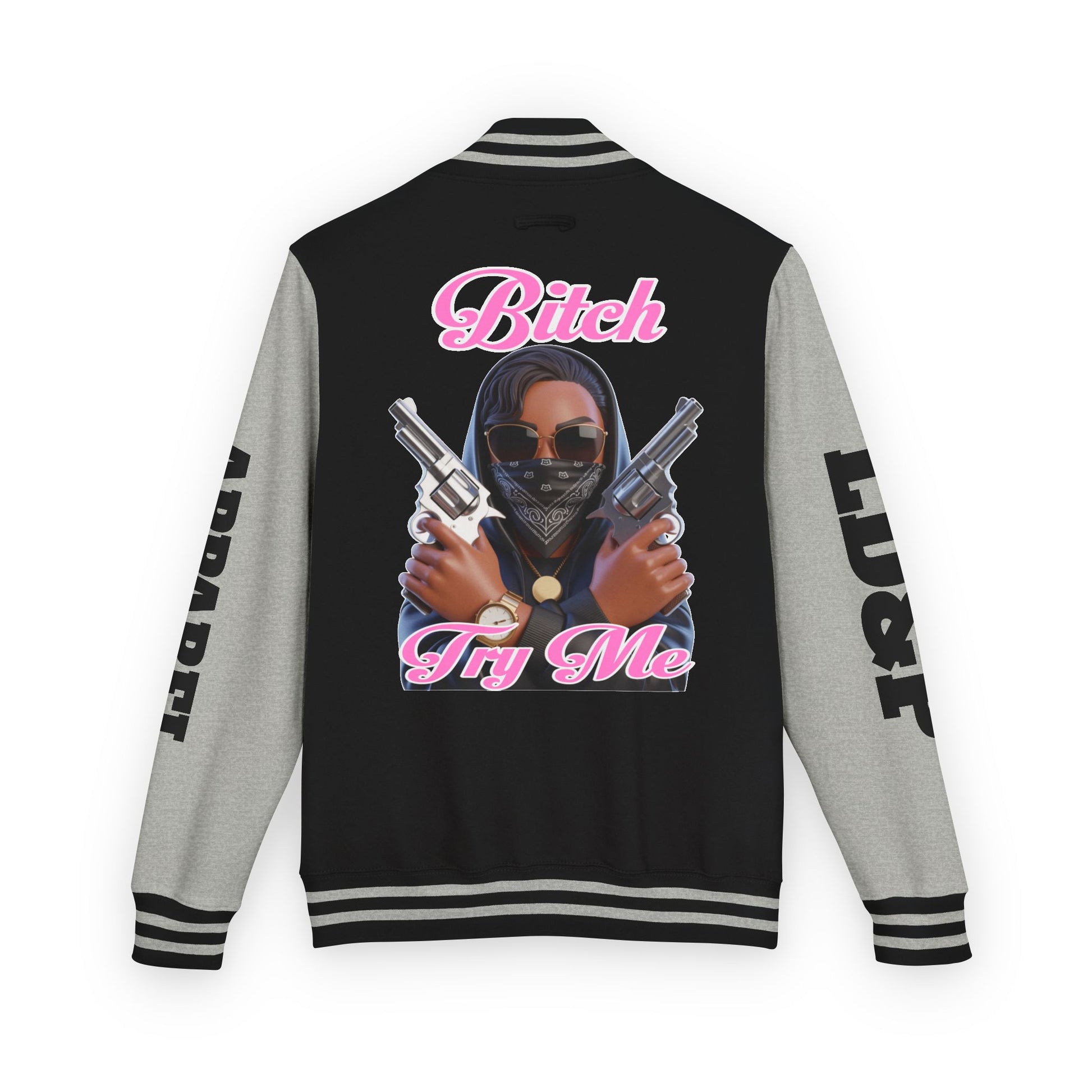 Letterman Jacket - 'Try me' Design