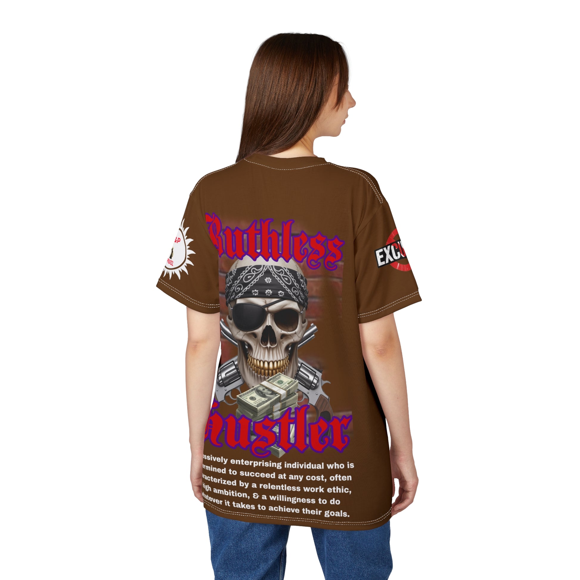 Ruthless Hustler Tee LD&P APPAREL Brown