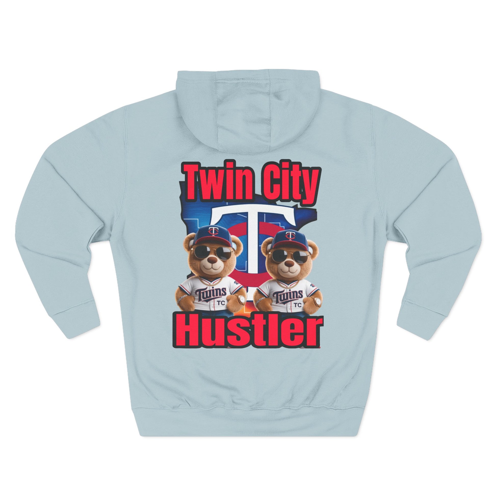 Fleece Hoodie Twin City HUSTLER Design