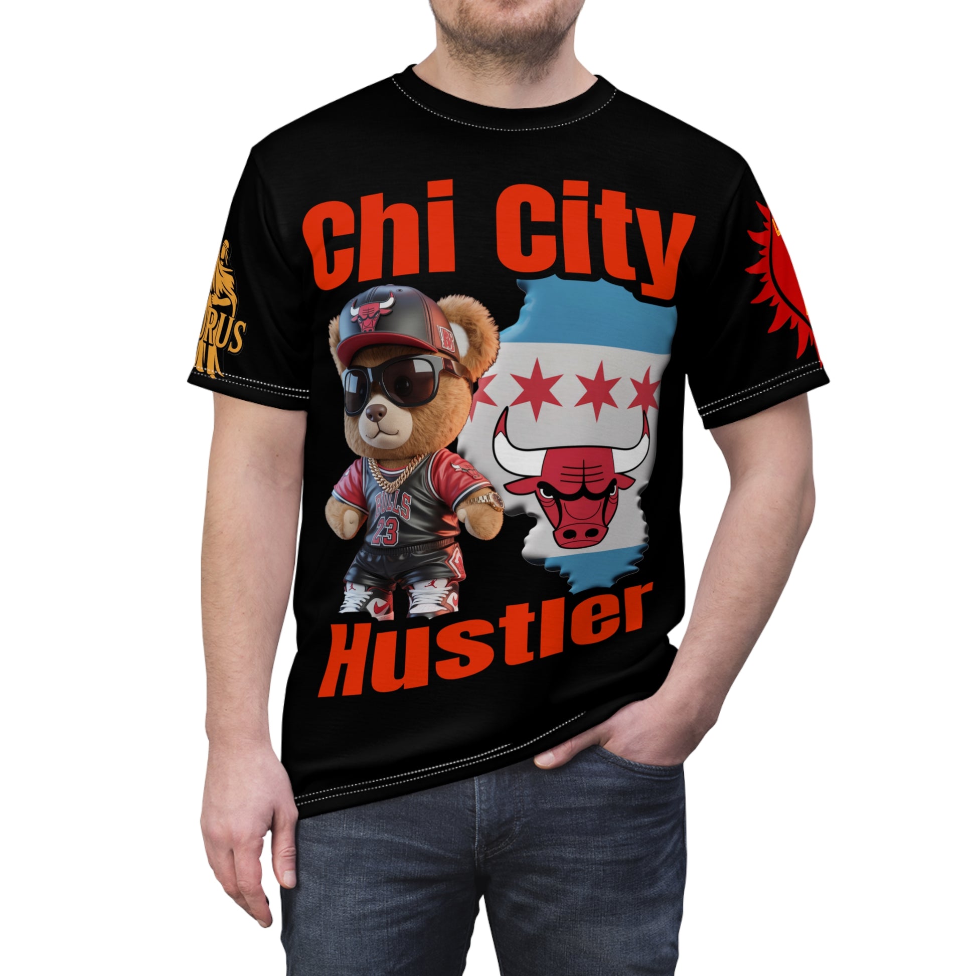 CHI CITY HUSTLER Unisex Cut & Sew Tee