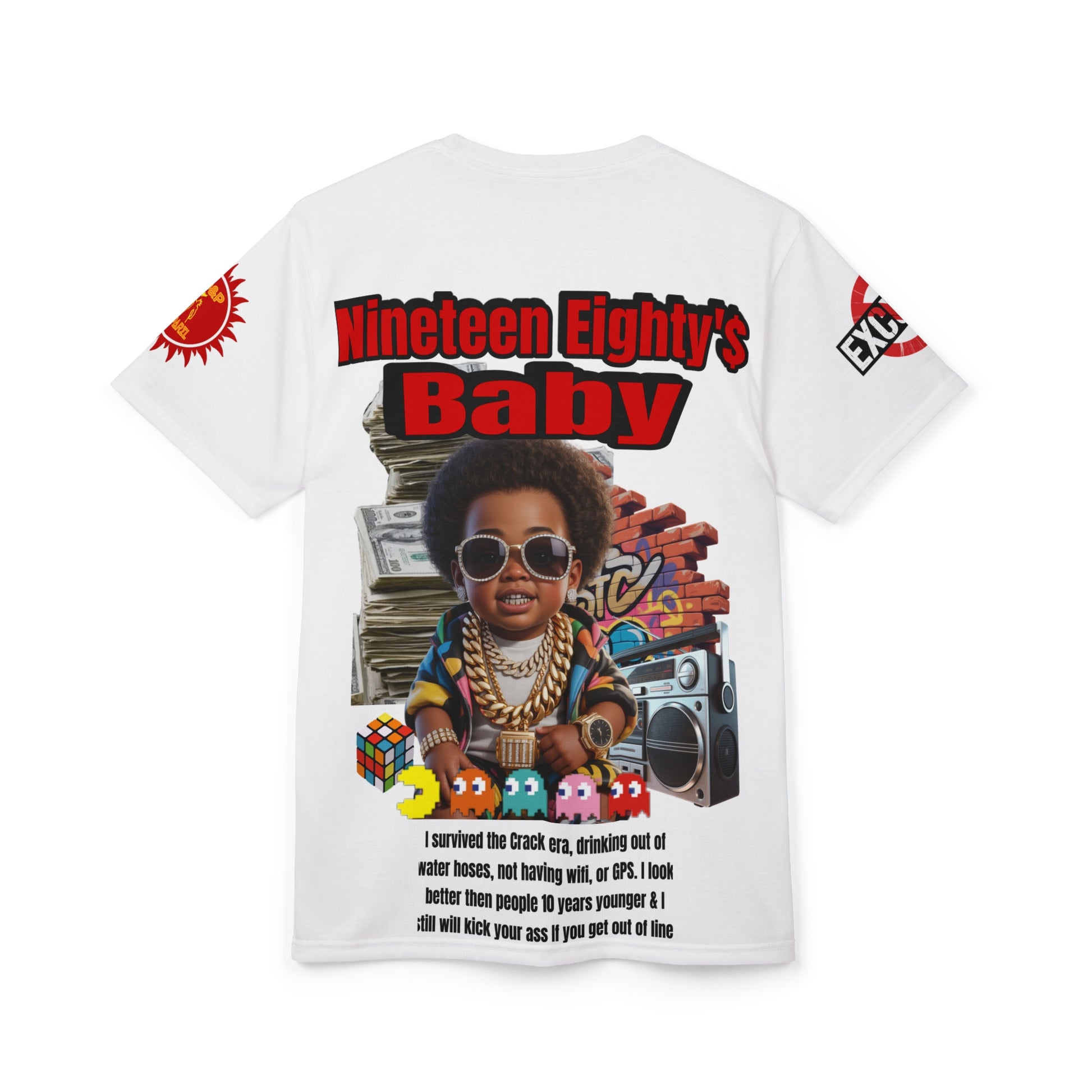 Nineteen Eighty's Baby Graphic Tee LD&P APPAREL White