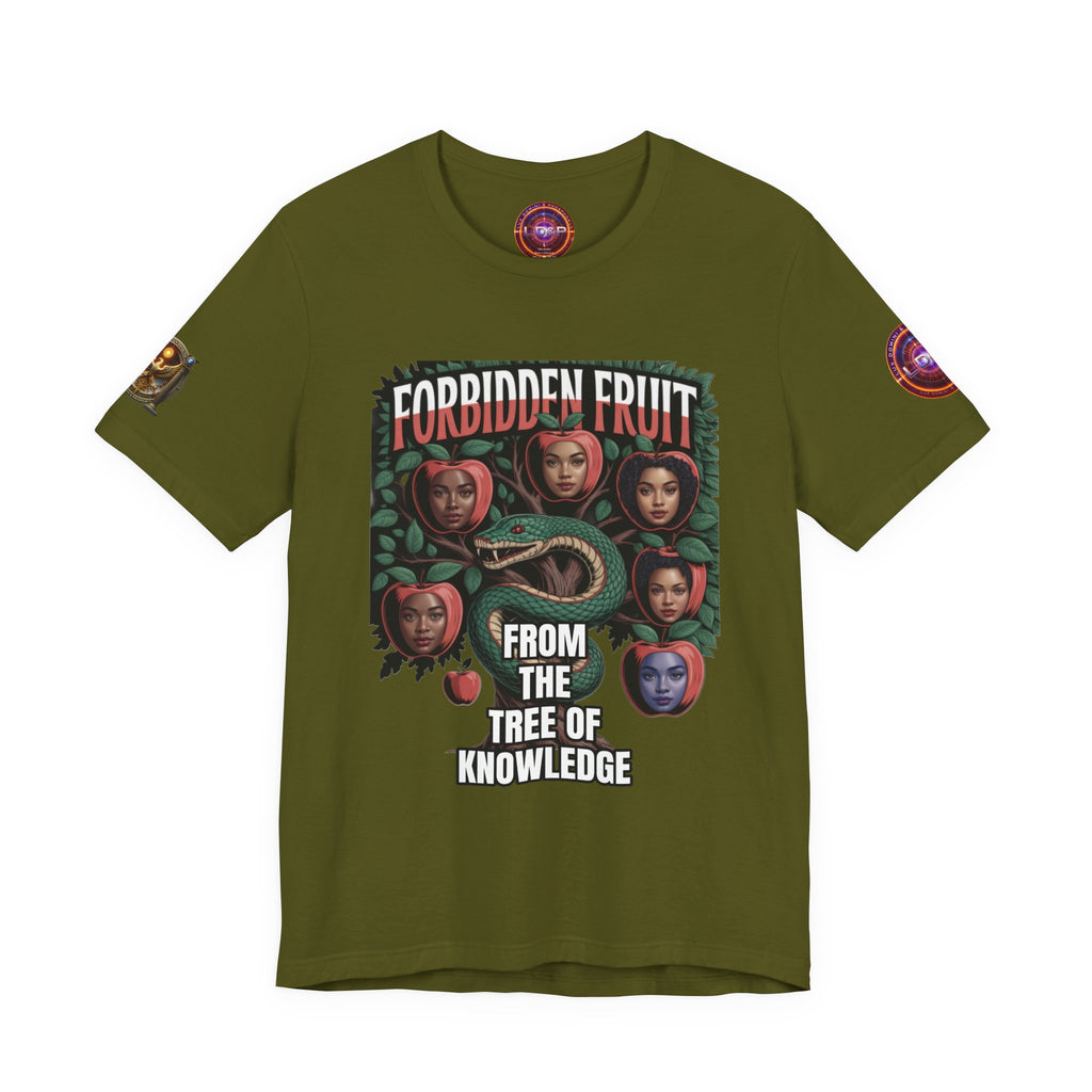 Short Sleeve Tee - Tree of Knowledge Forbidden Fruit Design