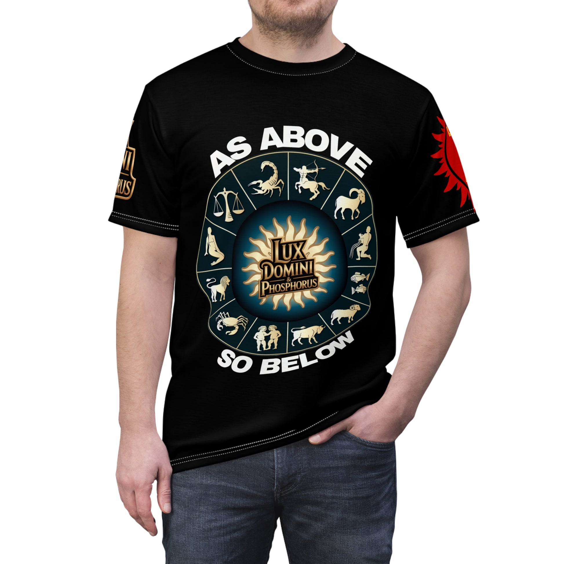 As Above So Below Unisex Cut & Sew Tee