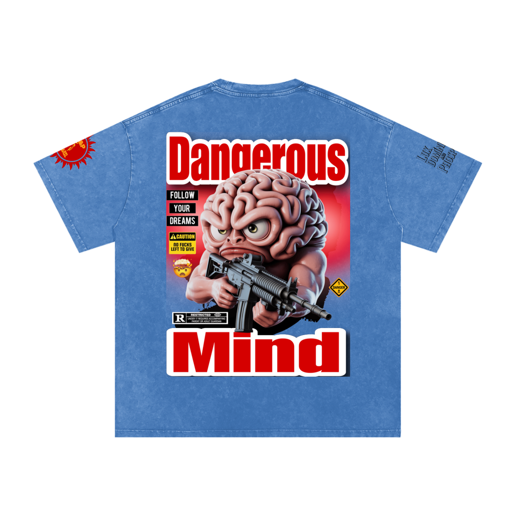 Dangerous Mind Washed Oversized Cotton T-Shirt