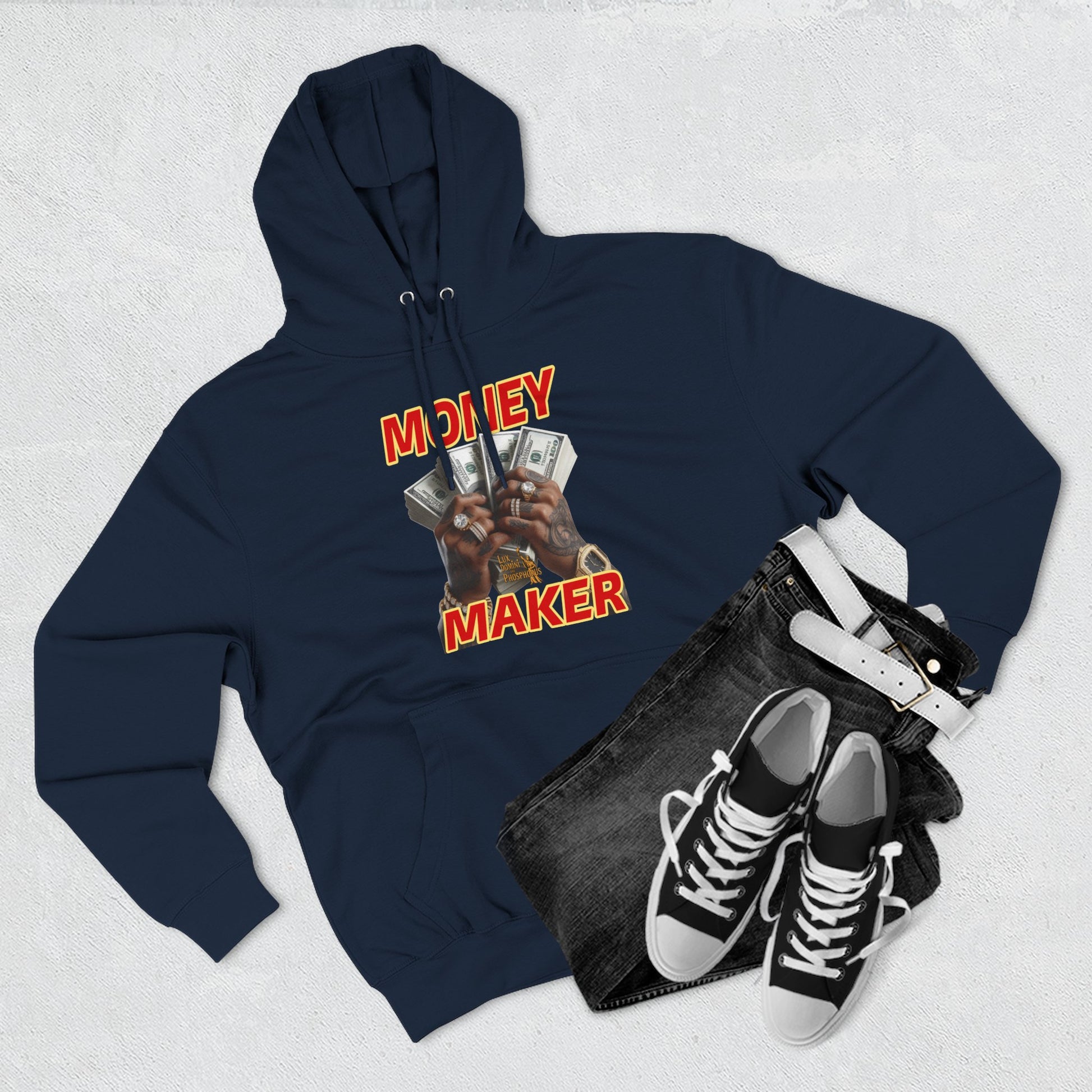 Fleece Hoodie - Money Maker Design
