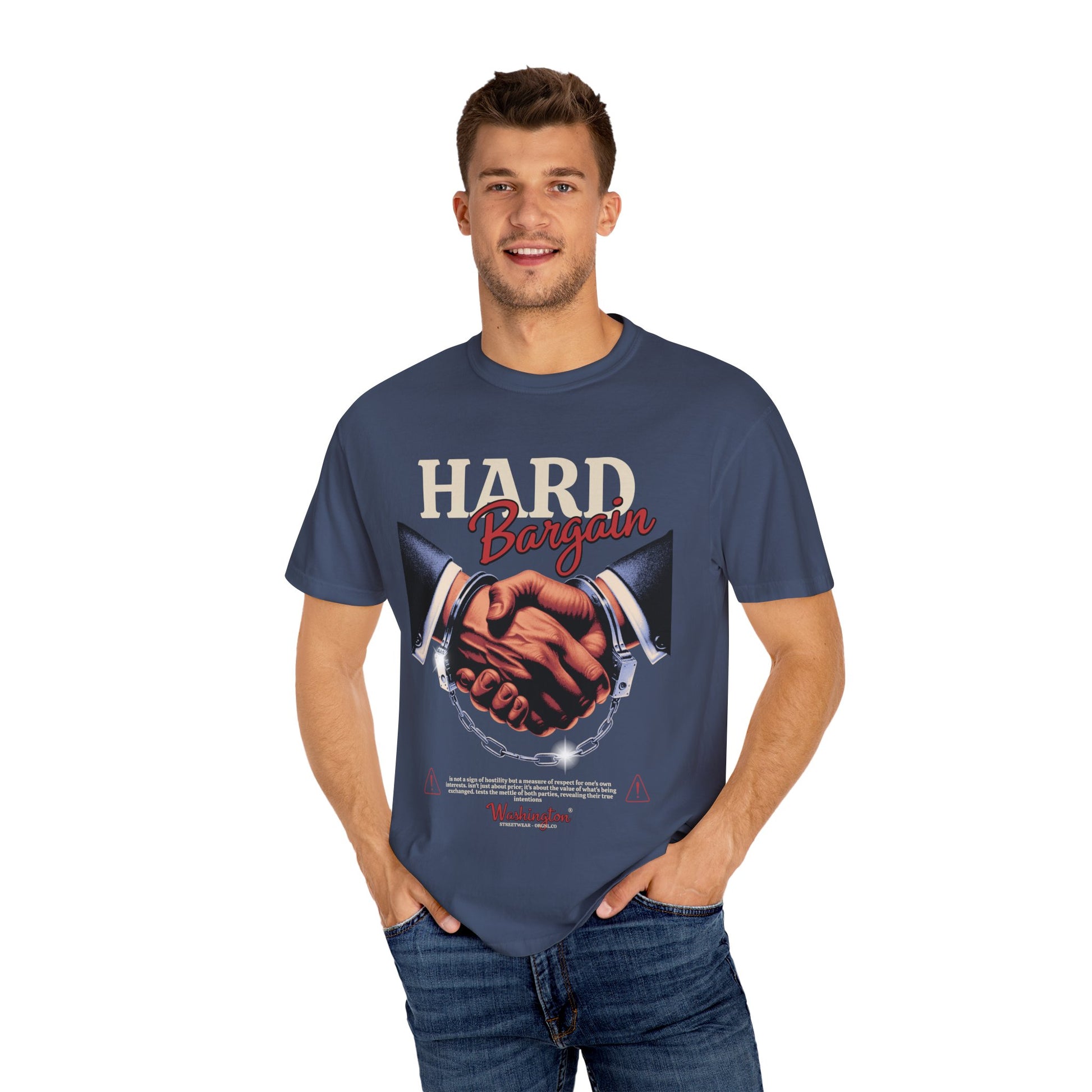 Garment-Dyed T-shirt Hard Bargain Graphic Tee