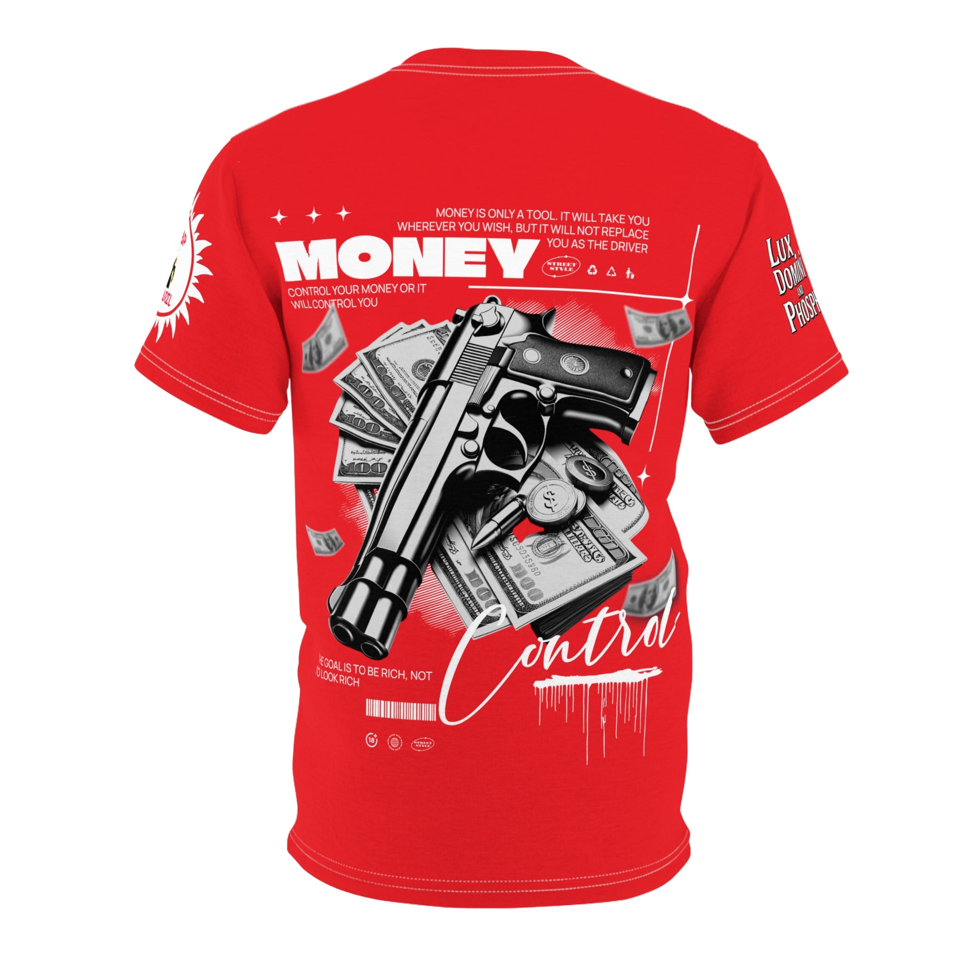 Money Control Graphic Tee LD&P APPAREL RED