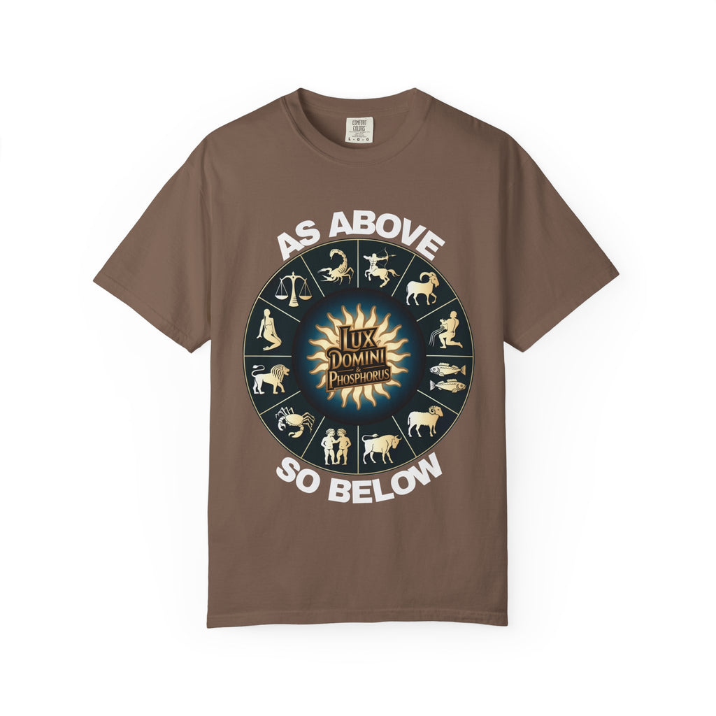 Zodiac Unisex T-Shirt - As above so below design