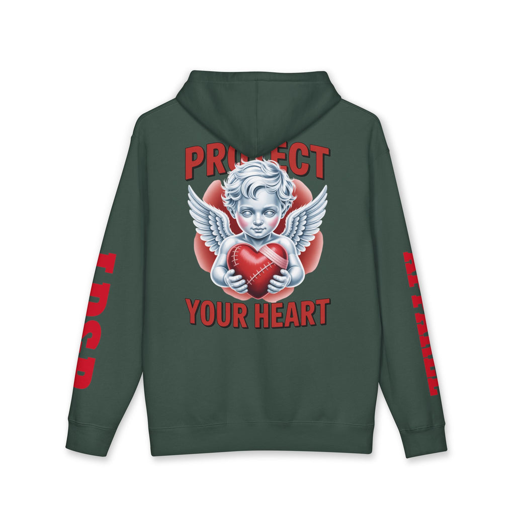 Hooded Sweatshirt - 'protect your heart' Bold Graphic Design
