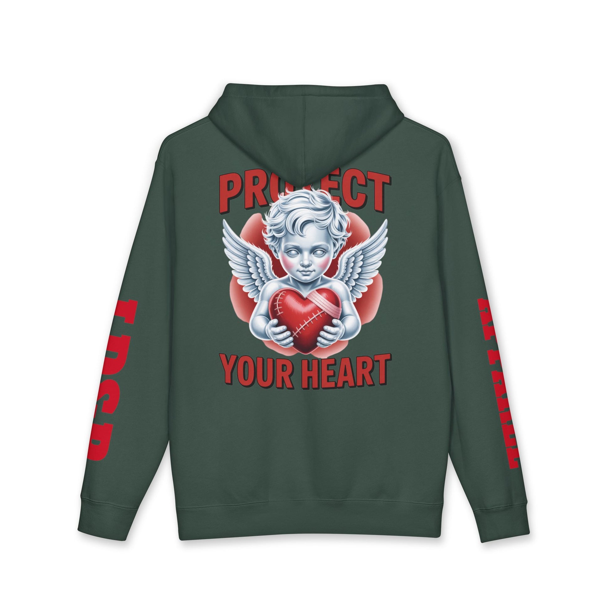Hooded Sweatshirt - 'protect your heart' Bold Graphic Design