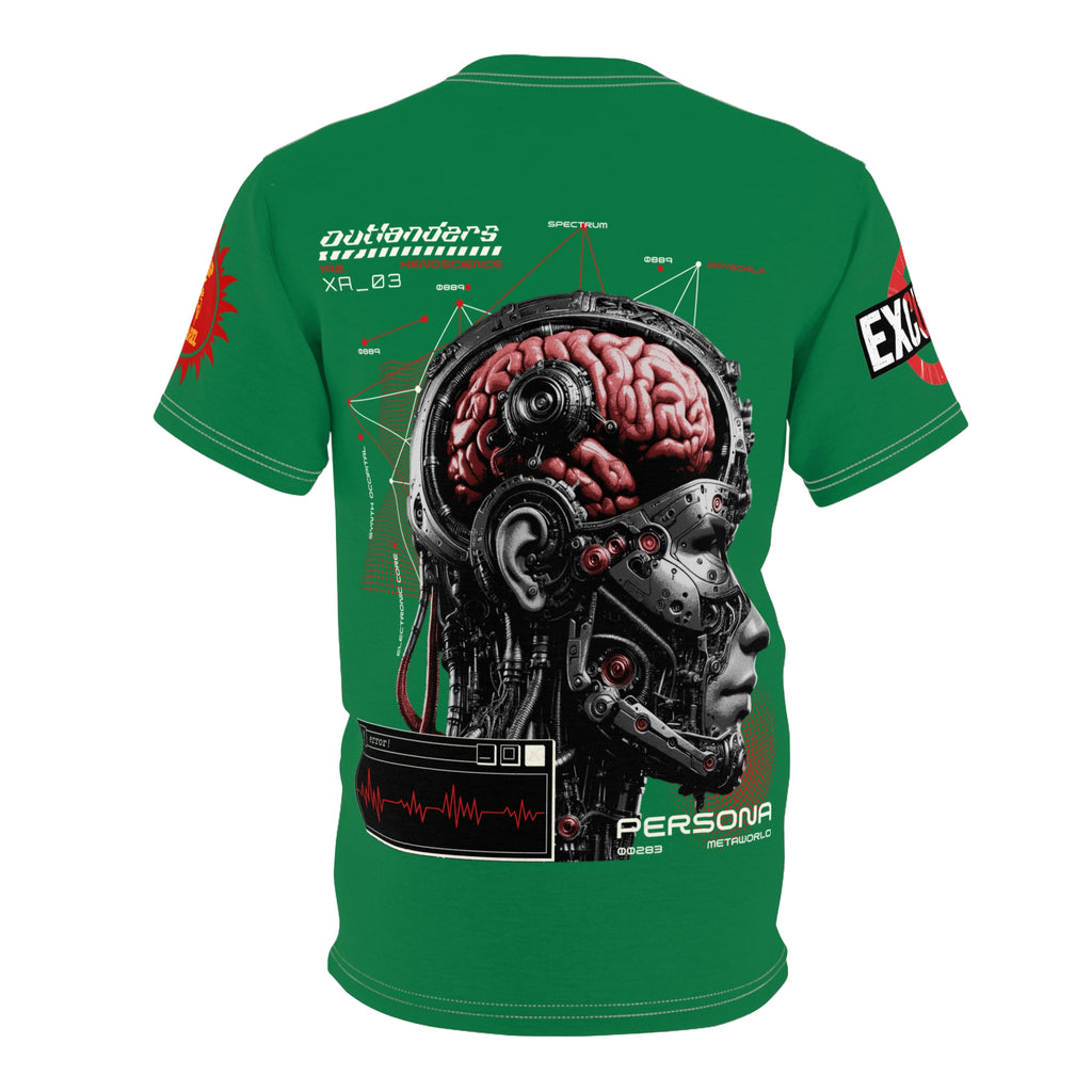 Persona Sci‑Fi Graphic Tee Shirt LD&P APPAREL  Green