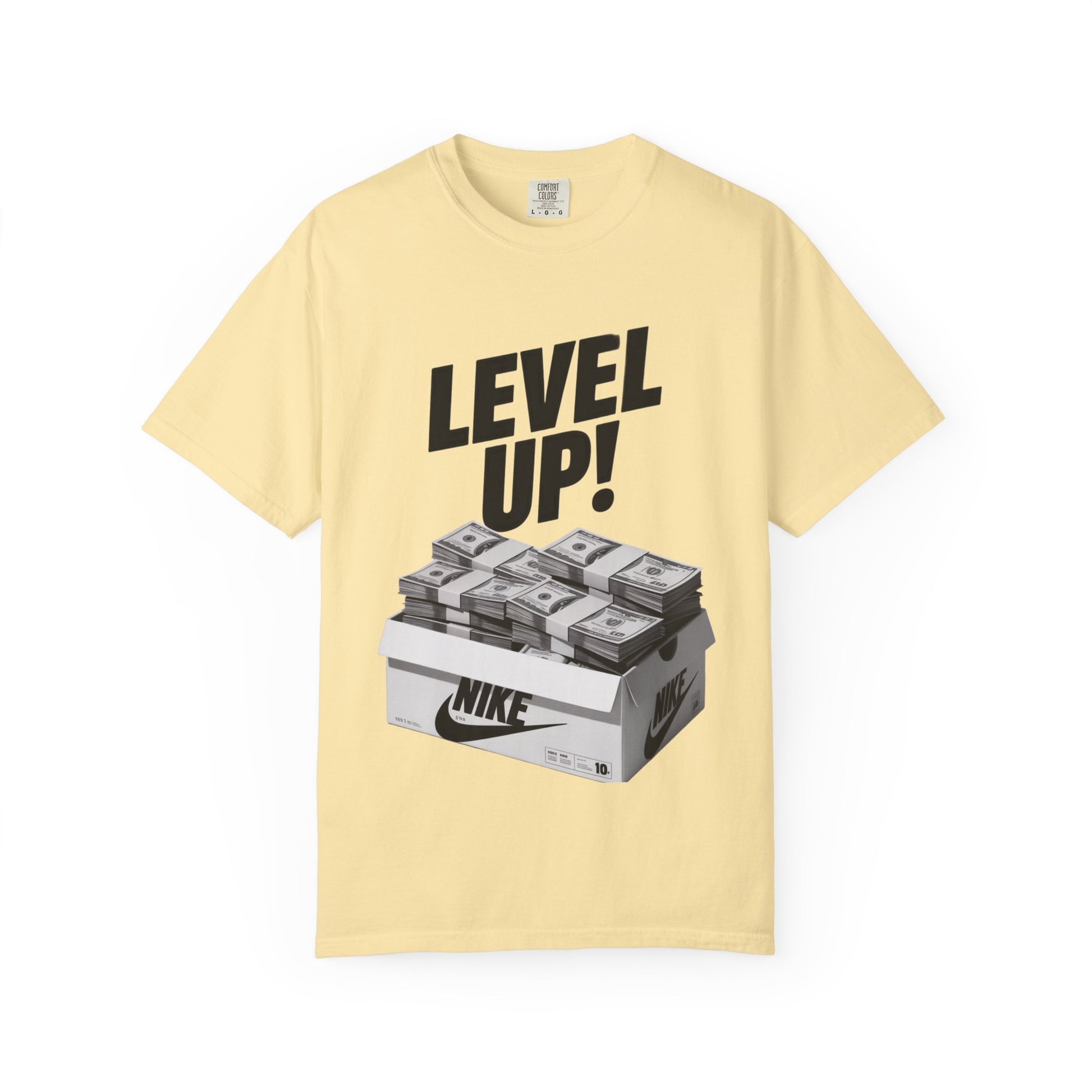Garment-Dyed T-shirt Level Up Design