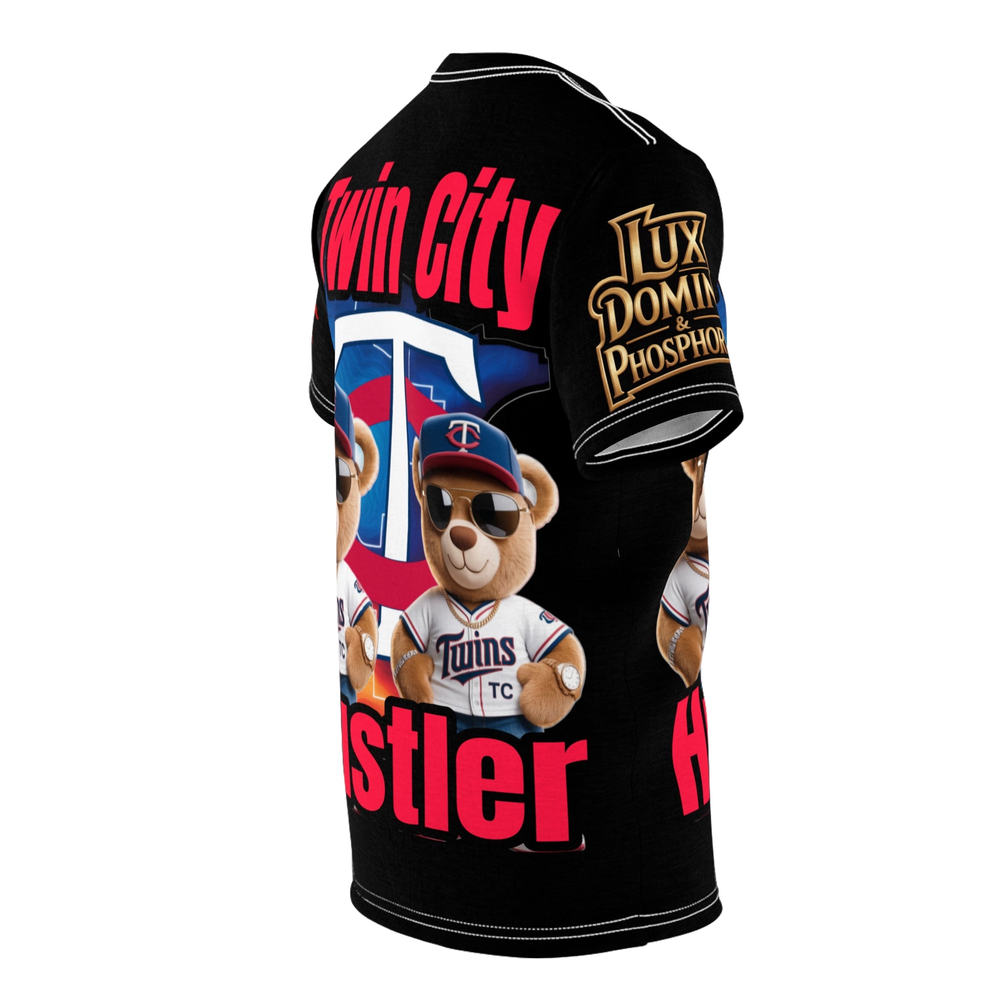 Twin City HUSTLER Print Unisex Cut & Sew Tee