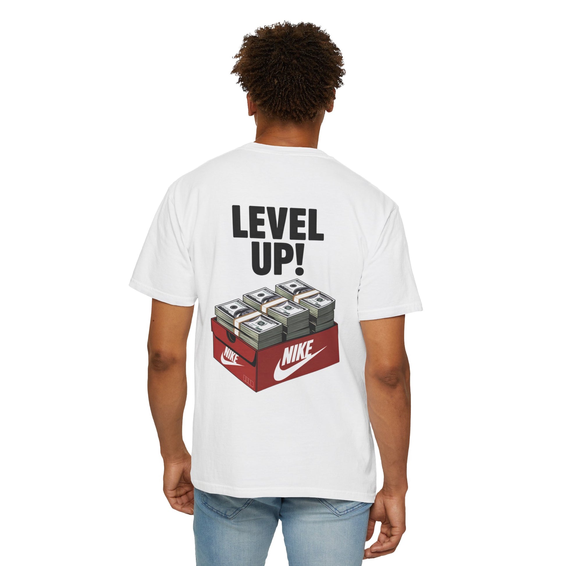 Garment-Dyed T-shirt Level Up Design