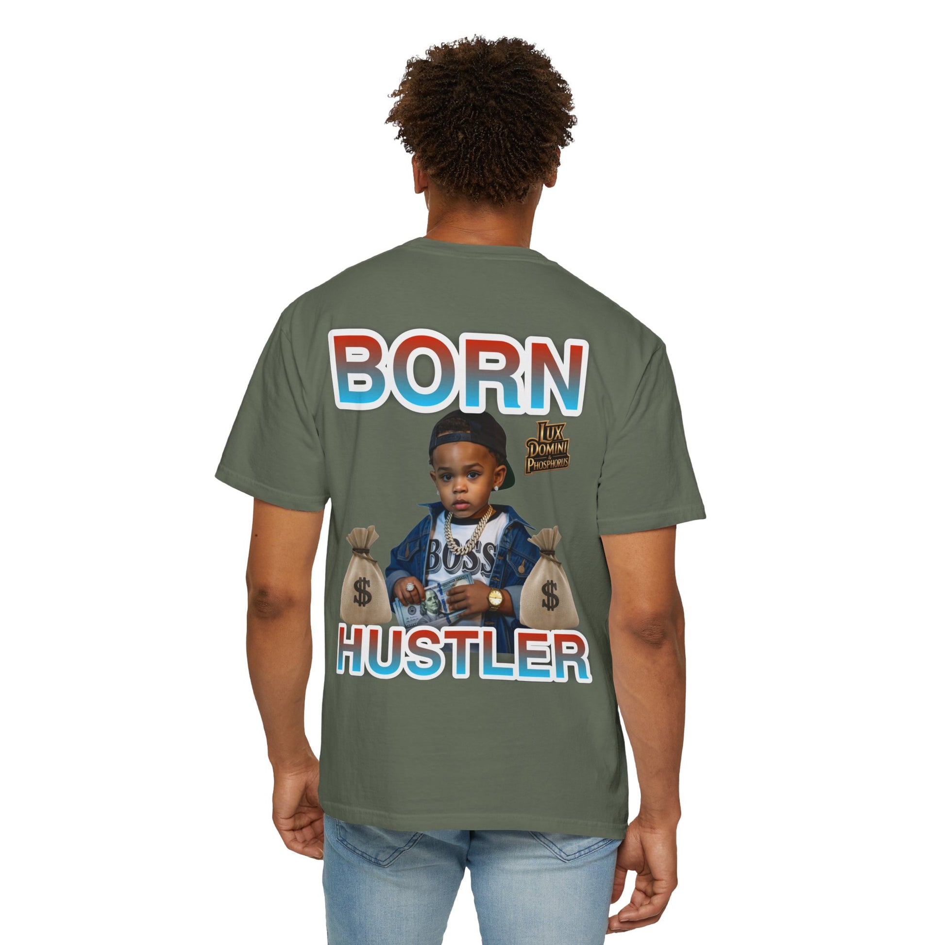 Garment-Dyed T-shirt BORN HUSTLER LD&P APPAREL