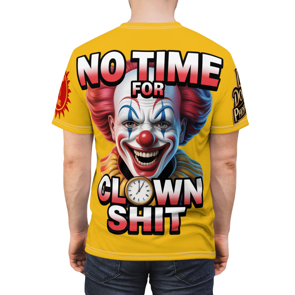 T-Shirt No Time For Clowns Unisex yellow