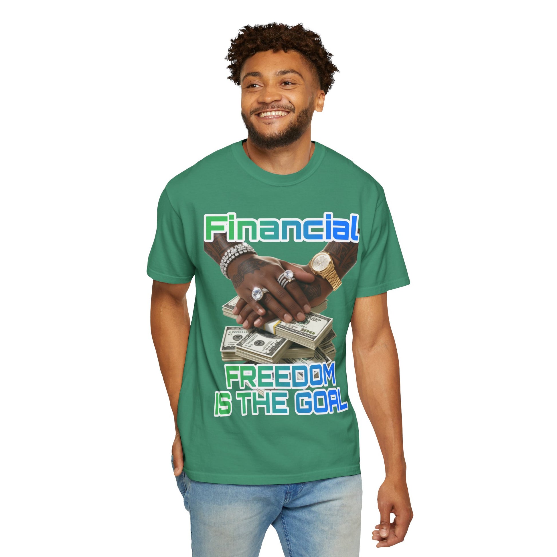 Financial Freedom Unisex T-shirt - 'Financial Freedom is The Goal' Design