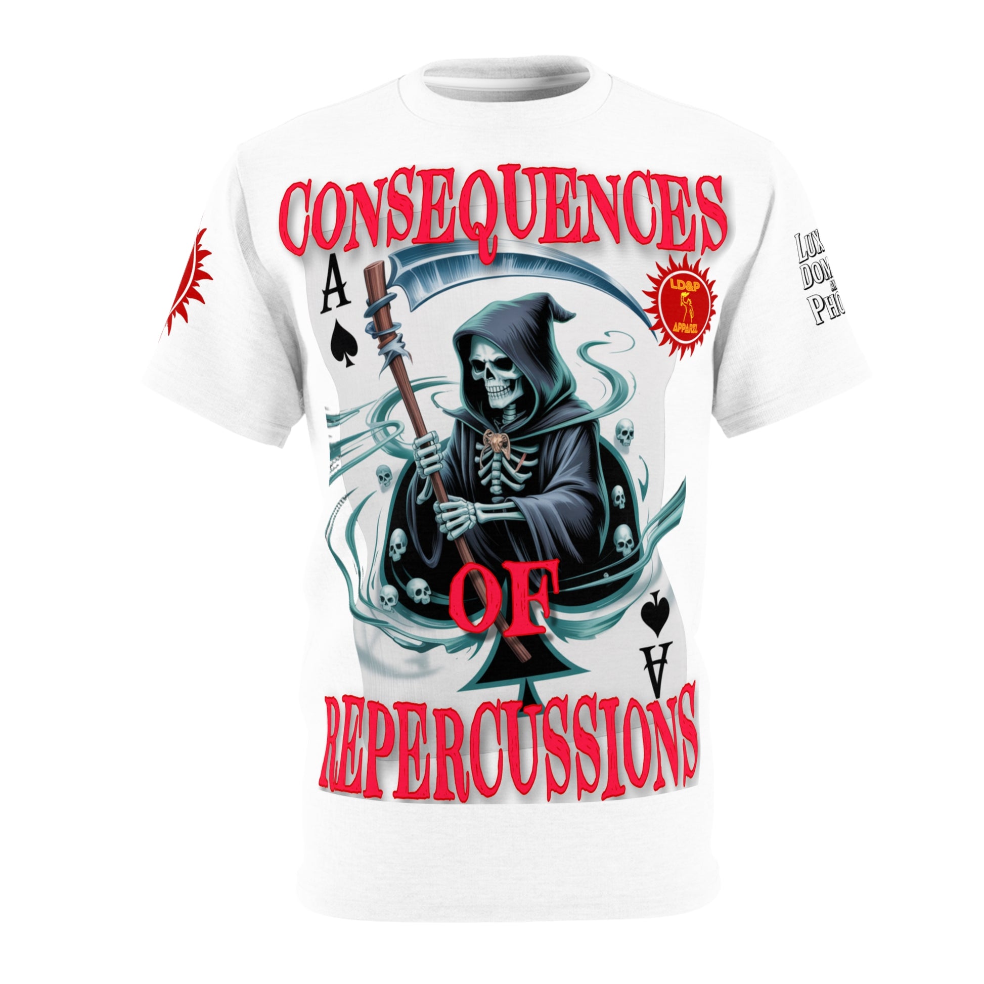 Consequences of Repercussions Graphic Shirt LD&P APPAREL White