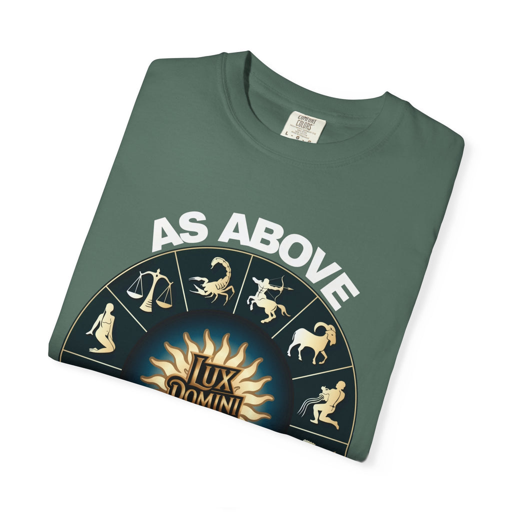 Zodiac Unisex T-Shirt - As above so below design
