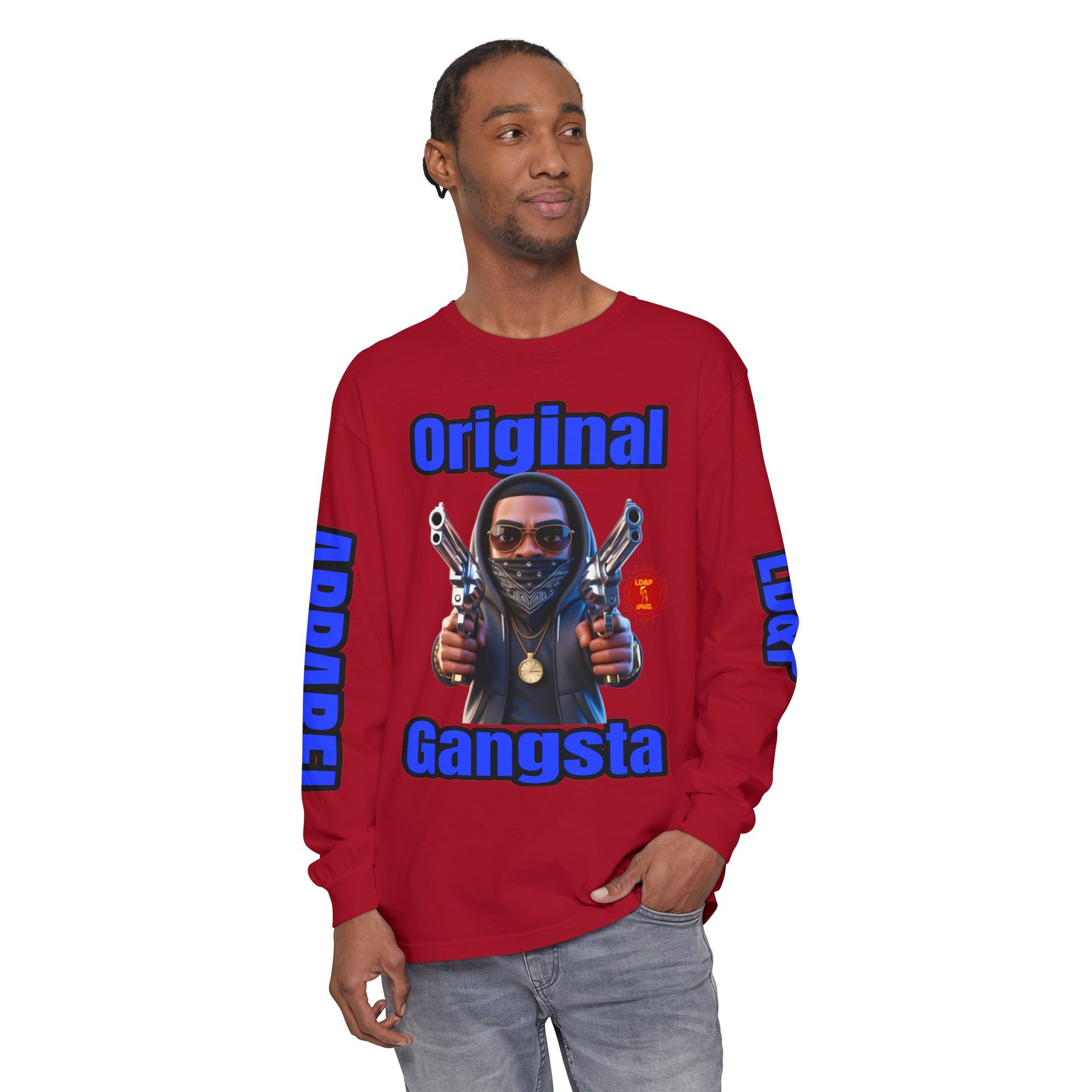 Long Sleeve T-Shirt Original Gangsta LD&amp;P Apparel Design