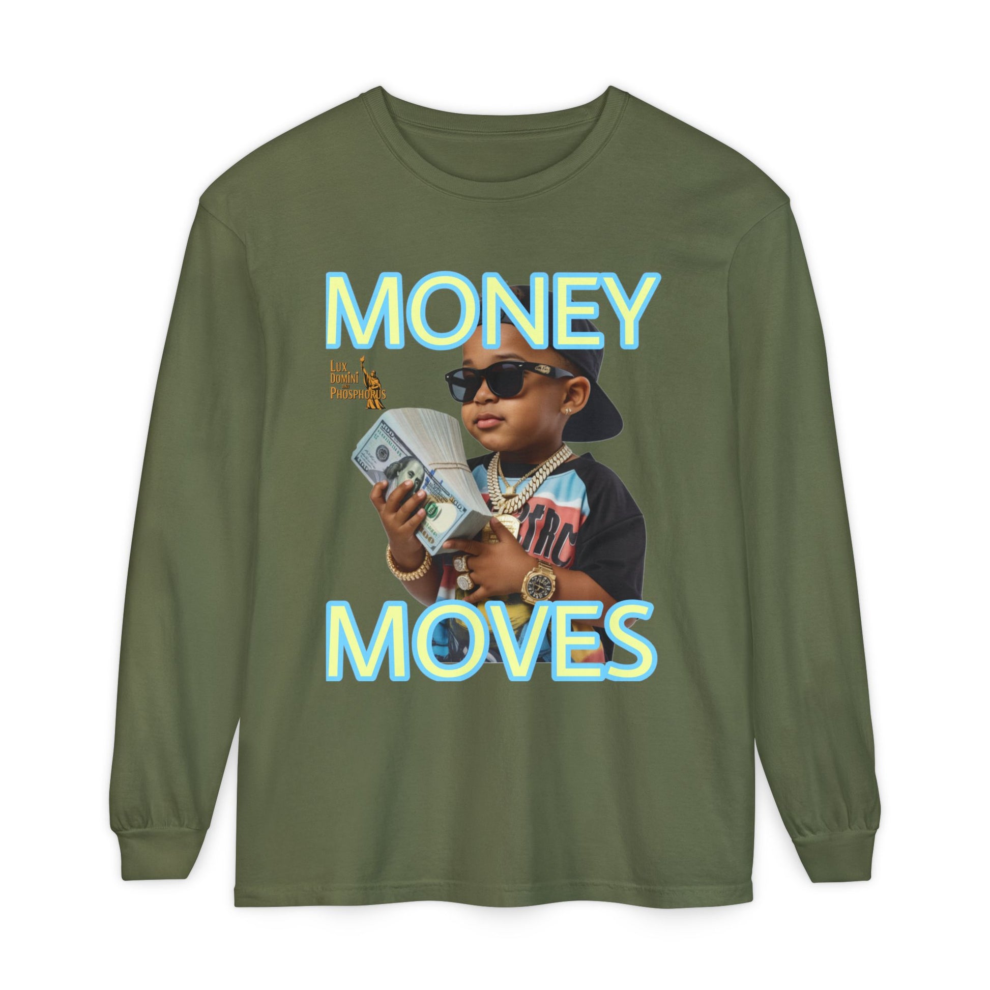 Long Sleeve T-Shirt - Money Moves LD&P APPAREL
