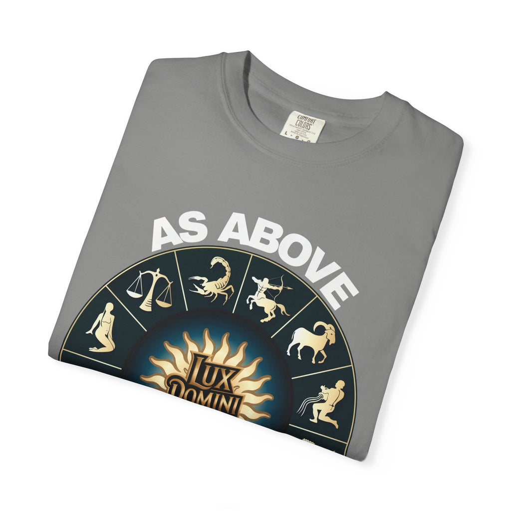 Zodiac Unisex T-Shirt - As above so below design
