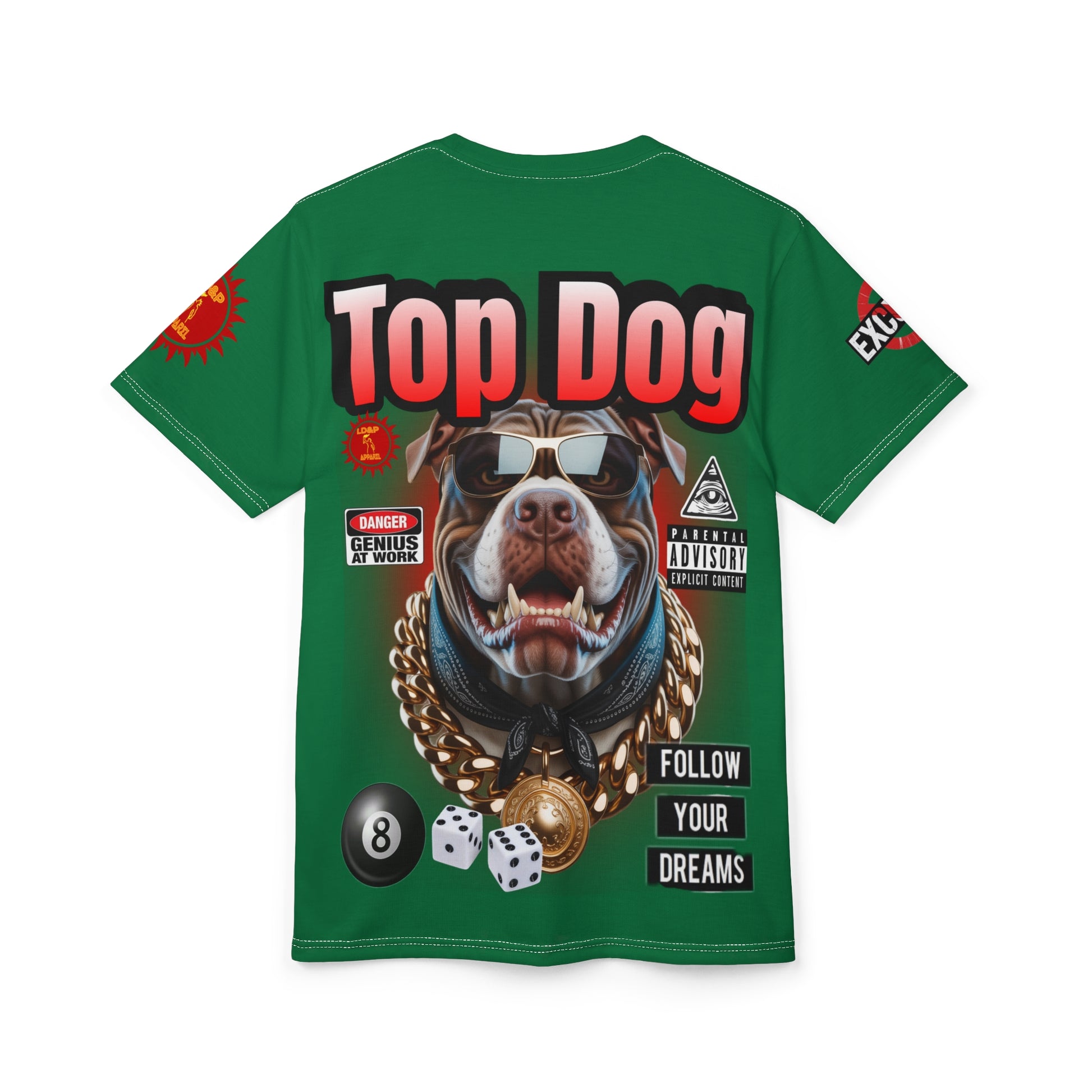 Top Dog LD&P APPAREL GRAPHIC T-Shirt GREEN,