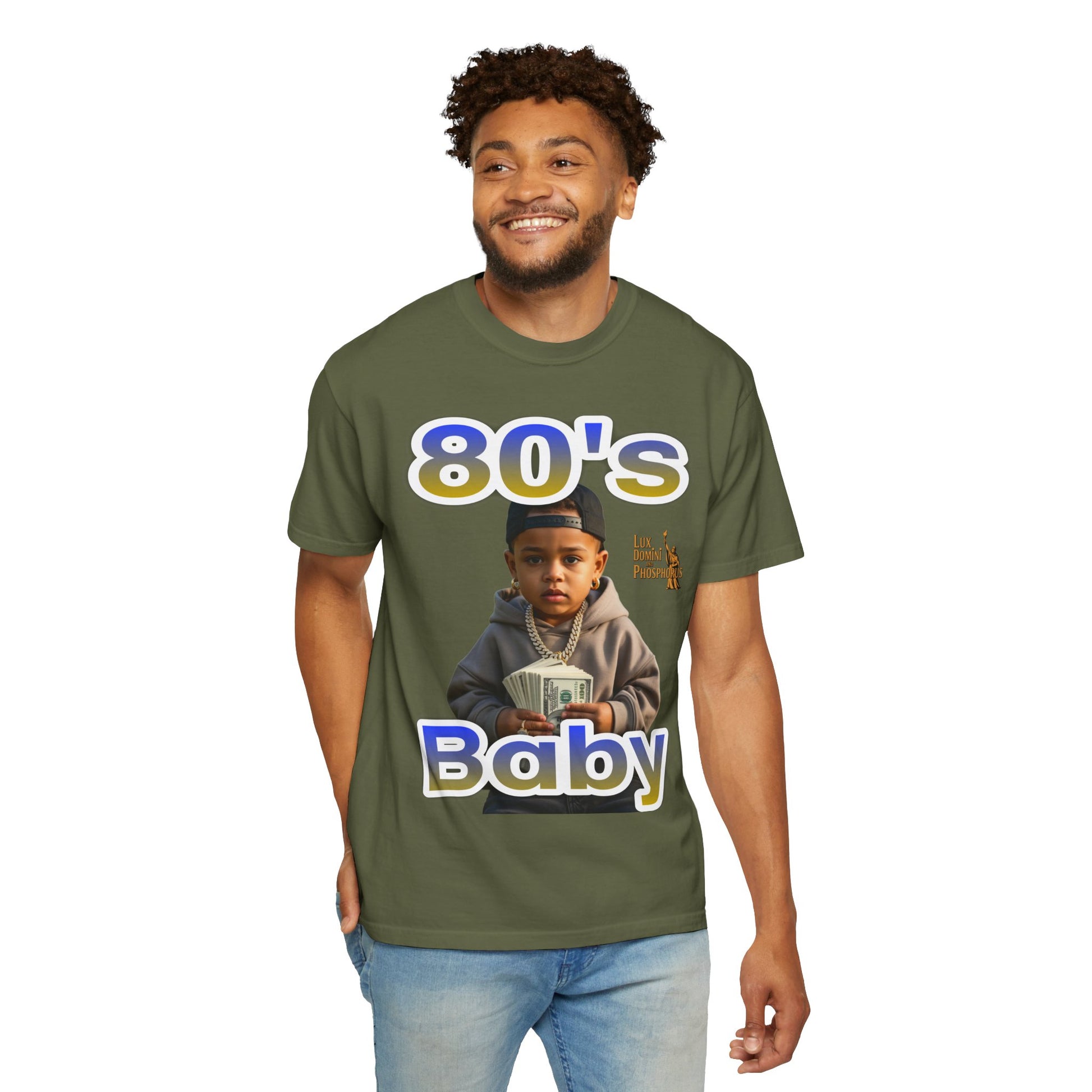 80s Baby Unisex Garment-Dyed T-shirt - LD&P APPAREL
