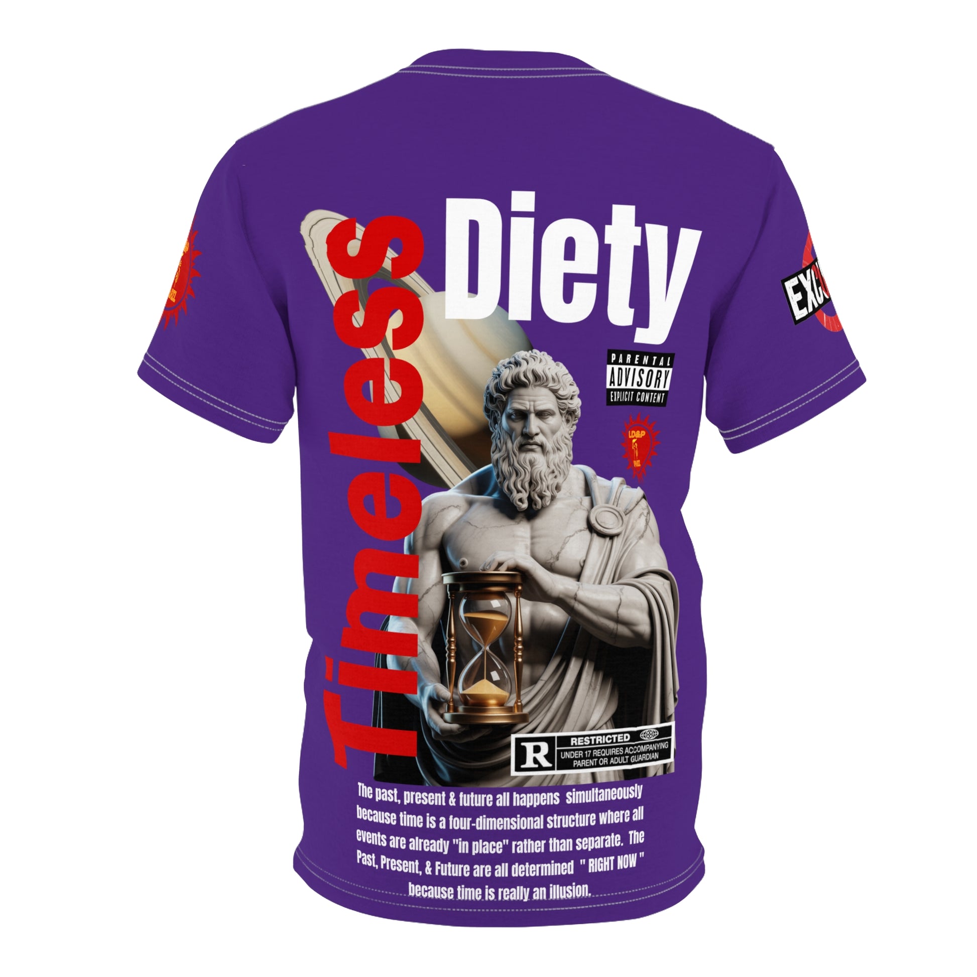 Timeless Diety Graphic Tee LD&P APPAREL Purple