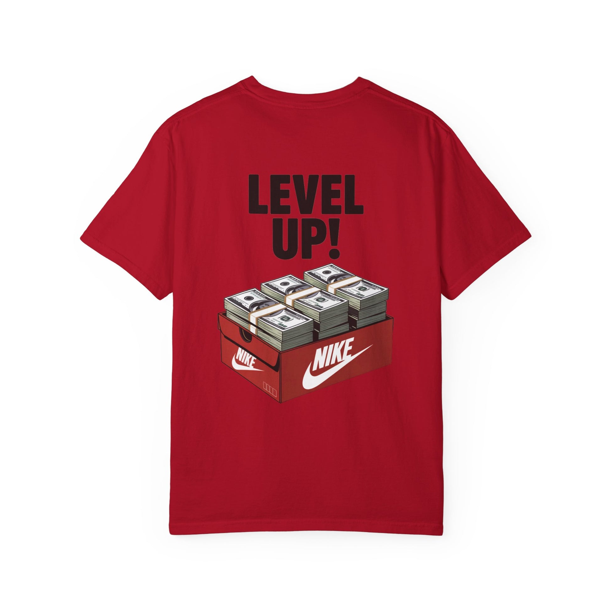 Garment-Dyed T-shirt Level Up Design