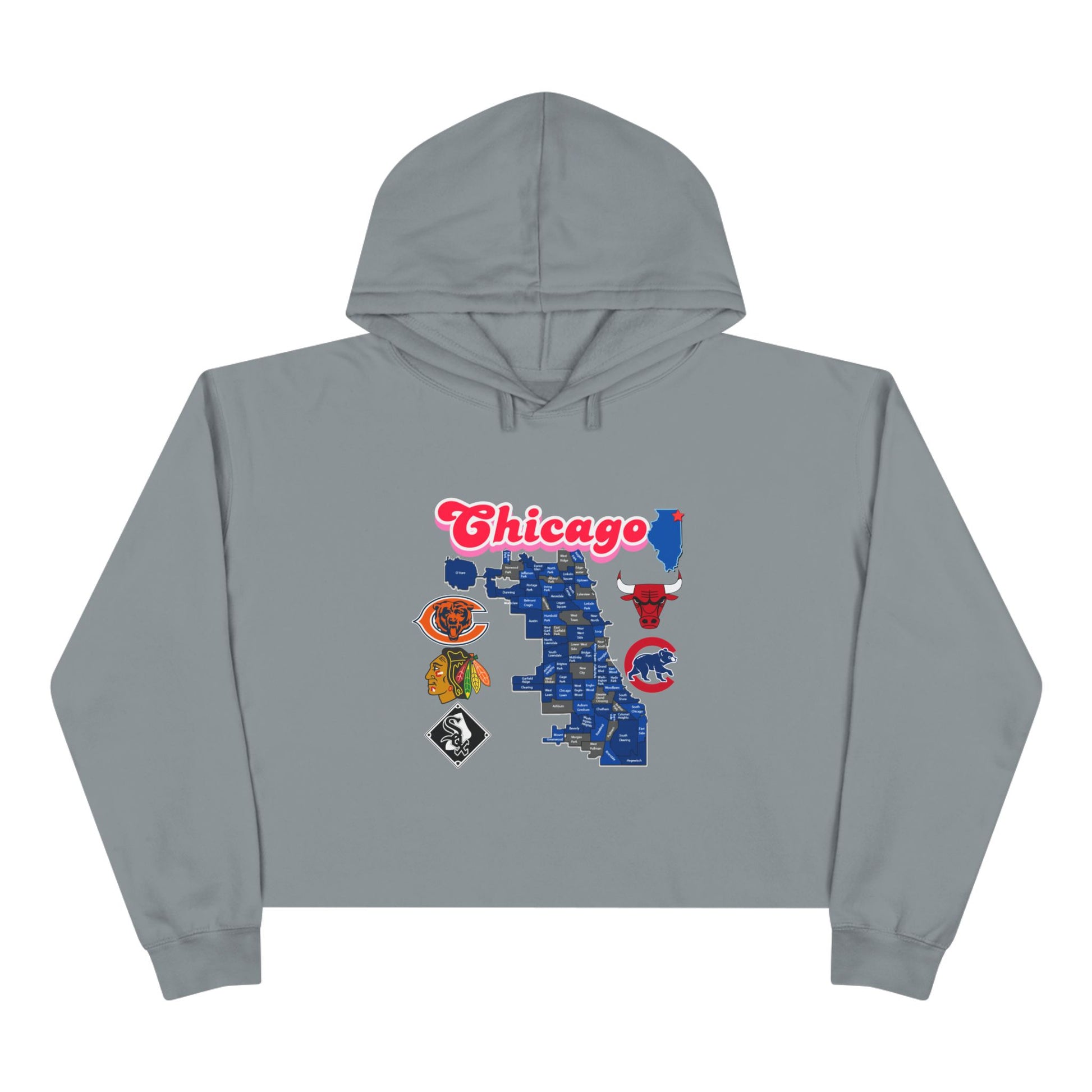 Chicago Crop Hoodie