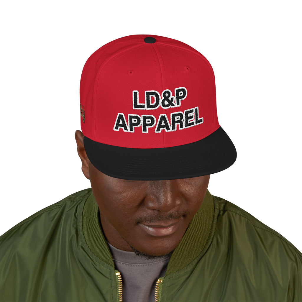 Embroidered Snapback Cap - LD&P Apparel Design