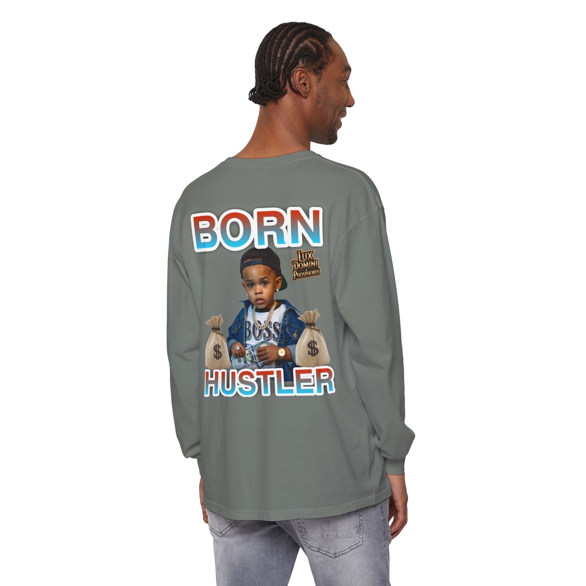Long Sleeve T-Shirt Born Hustler Apparel