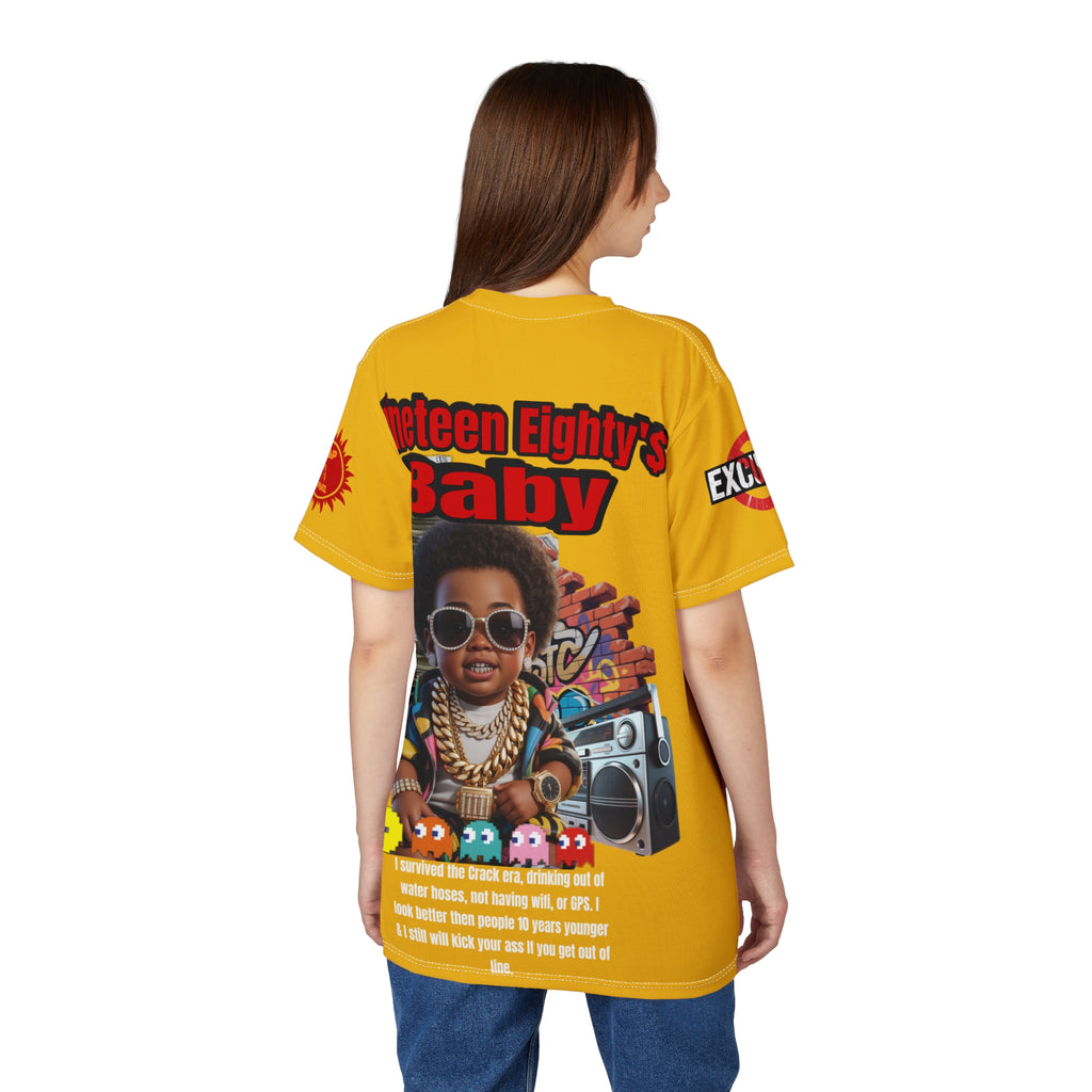 Nineteen Eighty's Baby Graphic Tee LD&P APPAREL Yellow