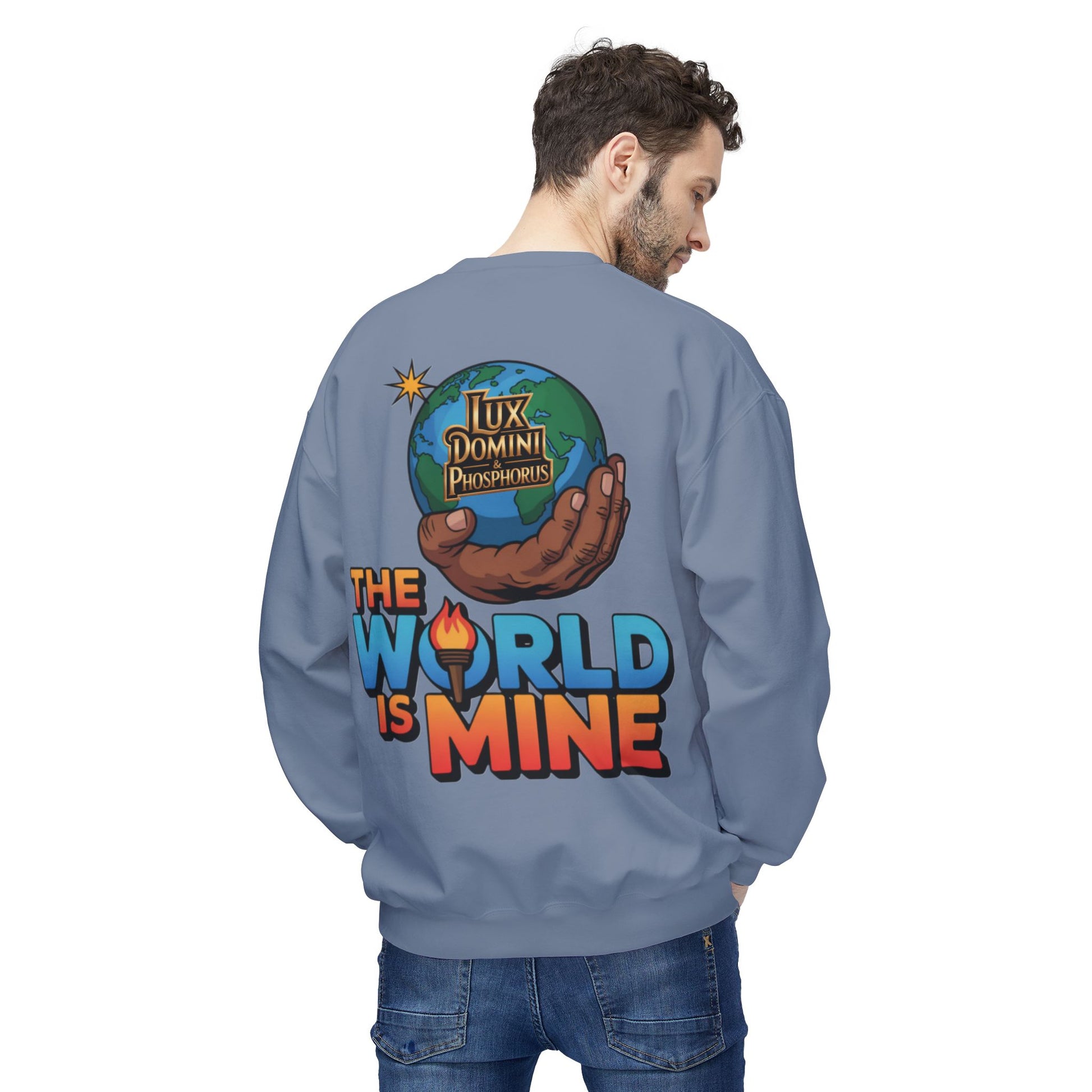 "The World Is Mine"  Design 2 Crewneck Sweatshirt