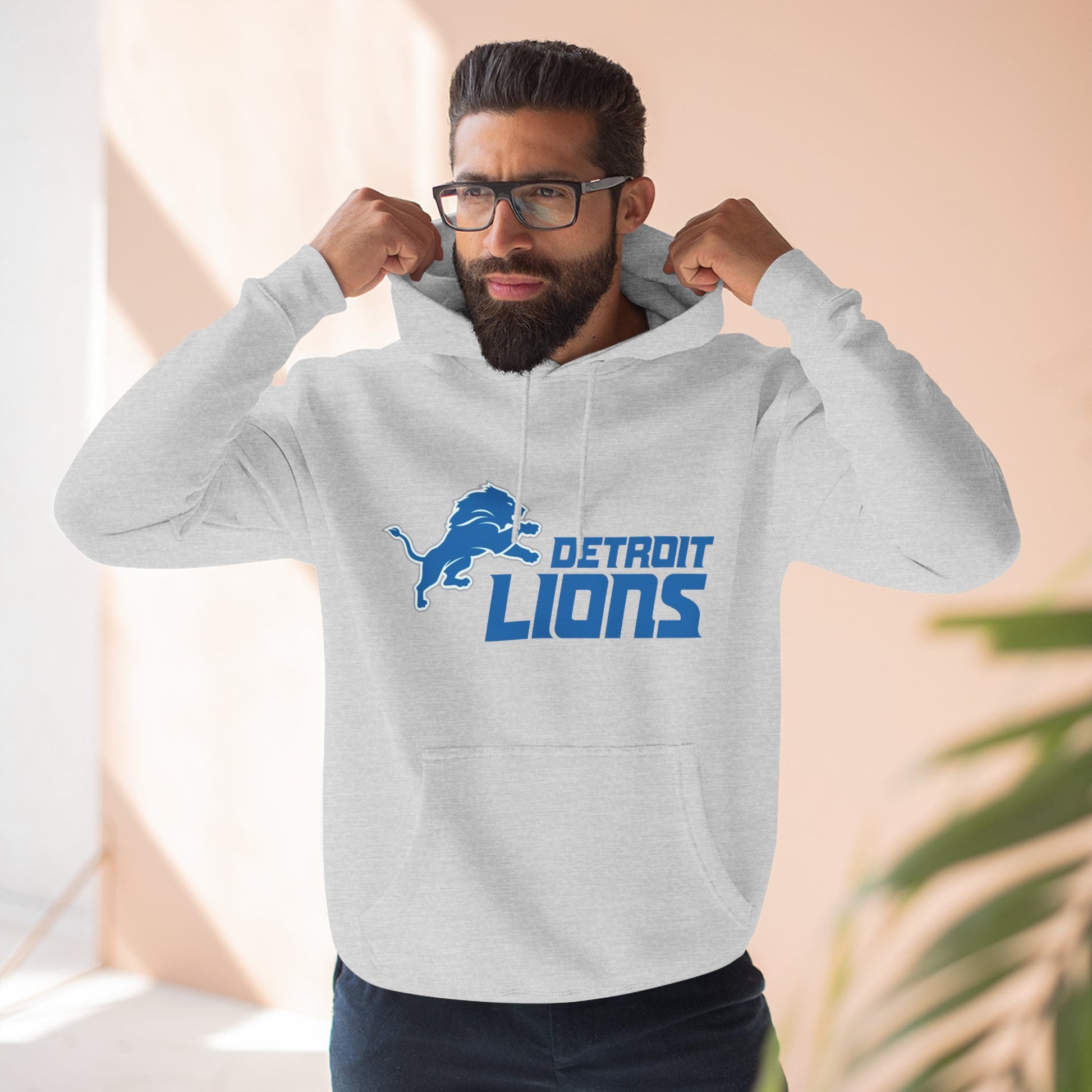 Fleece Hoodie NFL Team DET Design