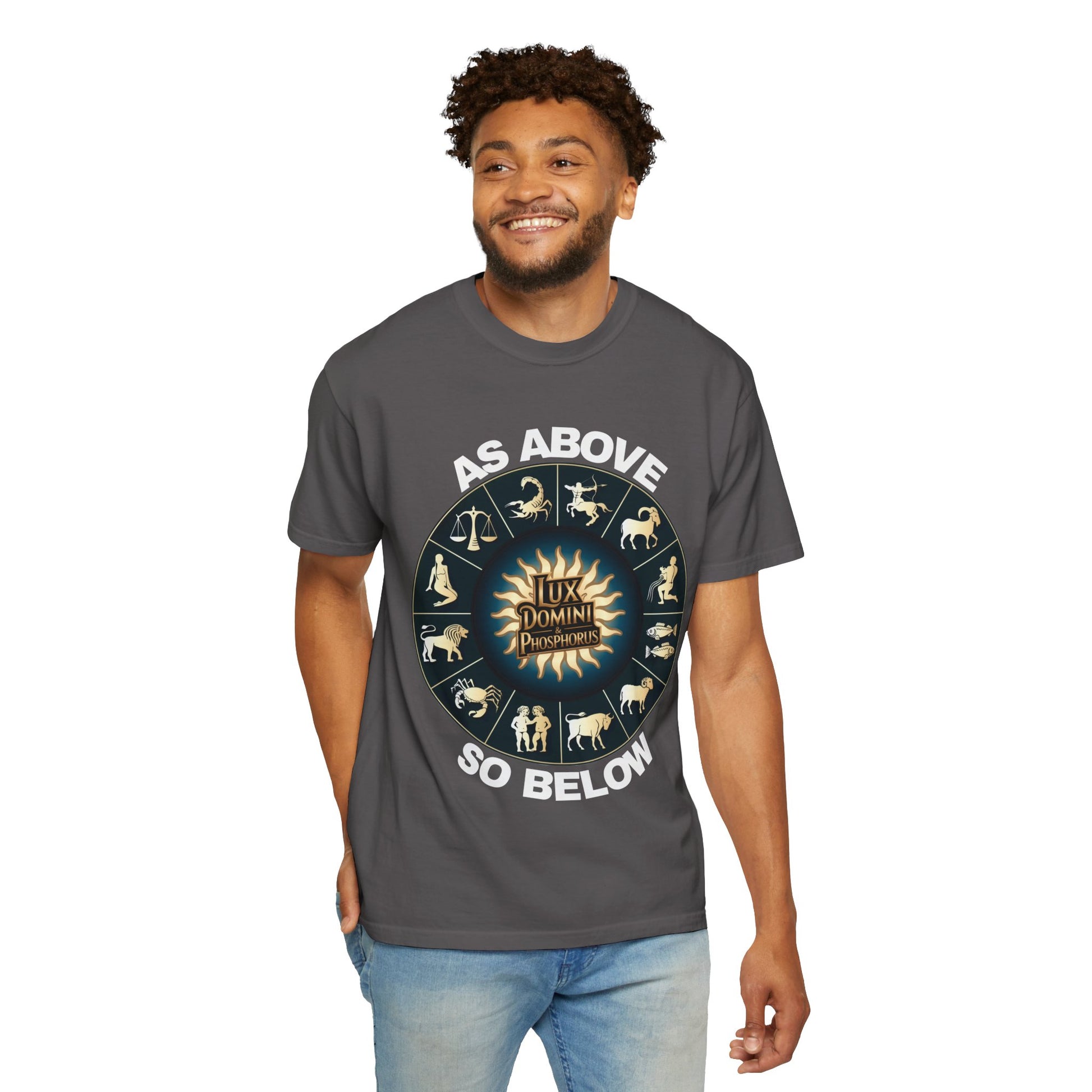Zodiac Unisex T-Shirt - As above so below design