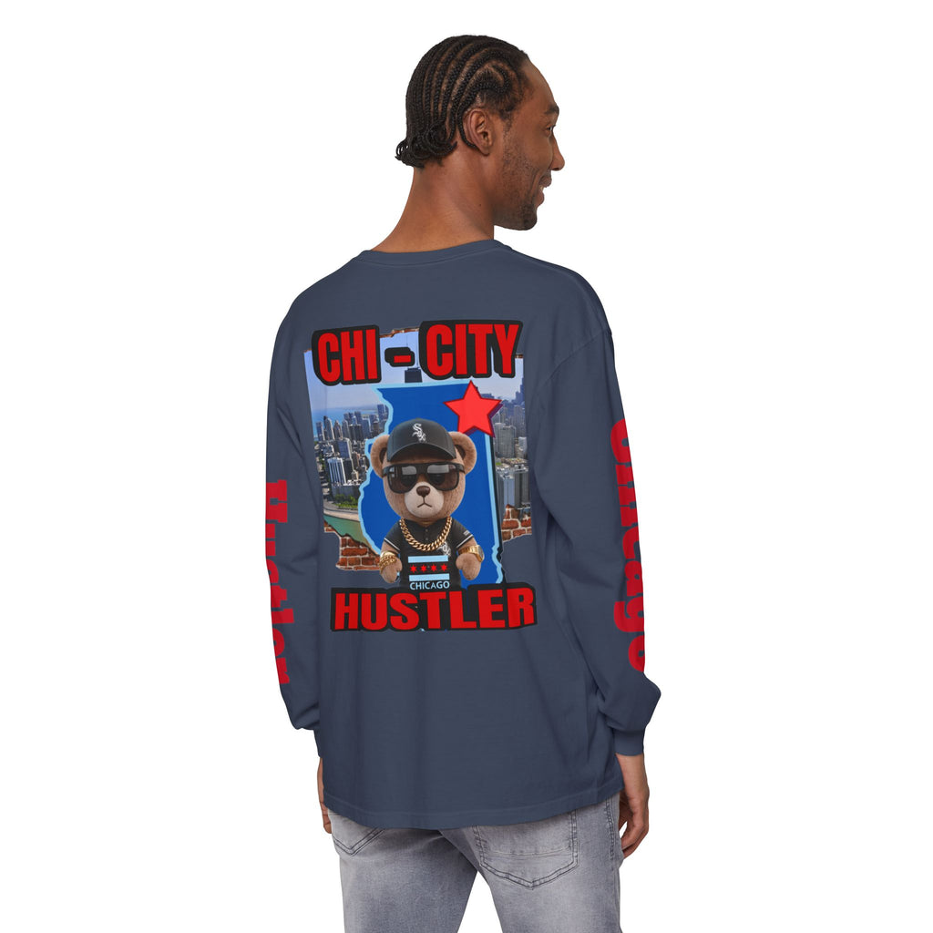 Chi-City Hustler Long Sleeve T-Shirt — LD&P Apparel
